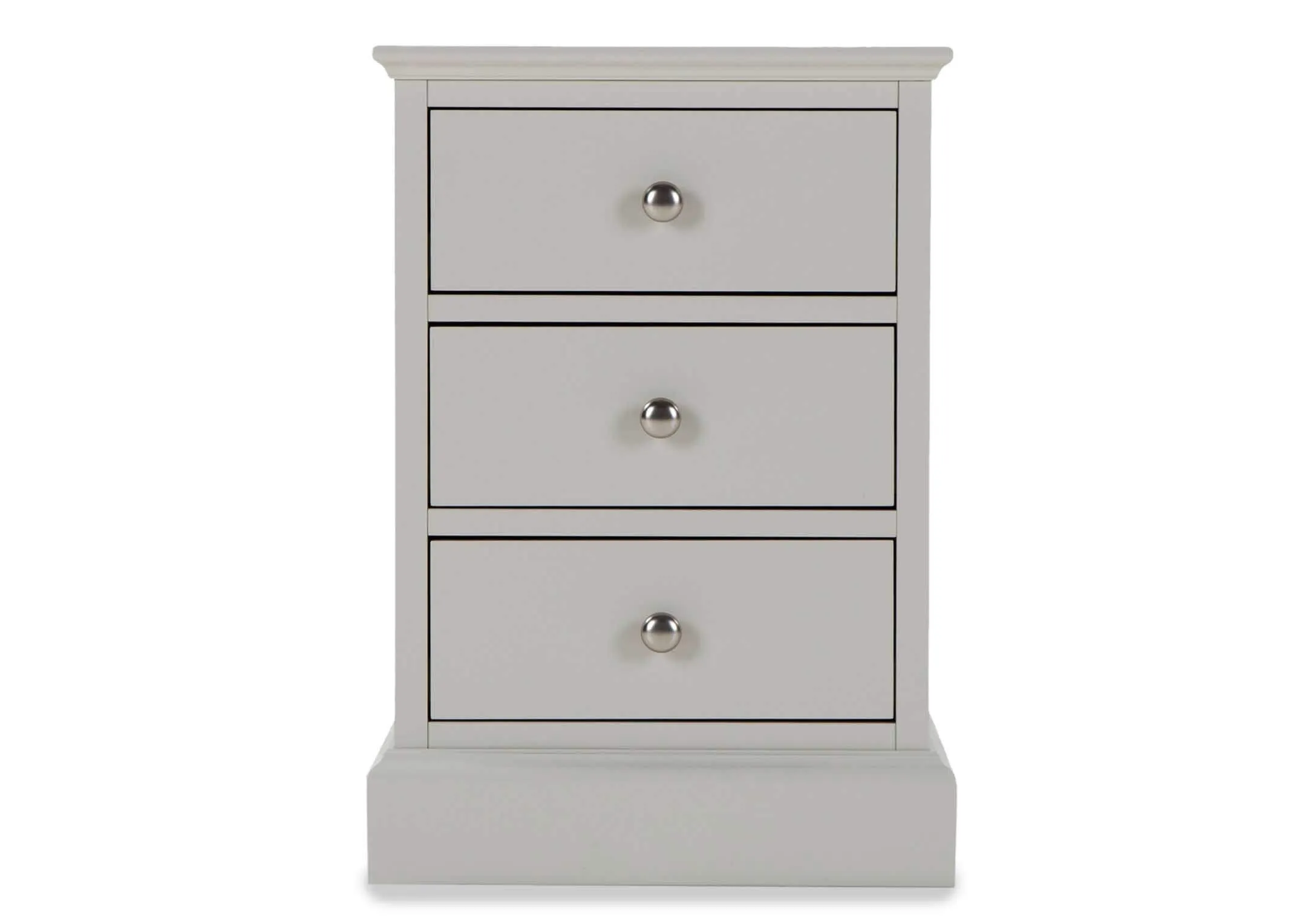 A lifestyle image of the grey 5ft rivendale bed with Chest & locker from EZ Living Furniture.