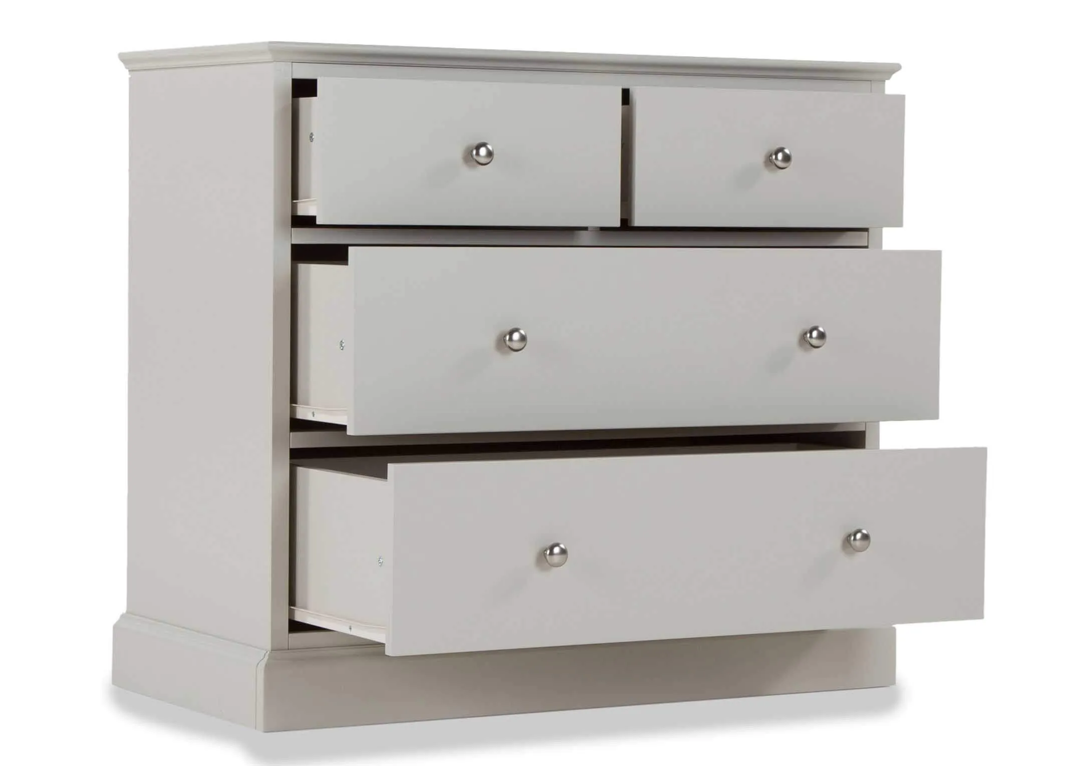 Rivendale two over two chest of drawers 87cm (Height) x 98cm (Width) x 47cm (Depth)