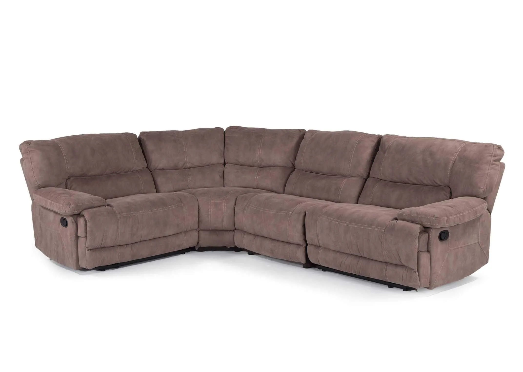 View from front of the small reclining Baxter corner sofa