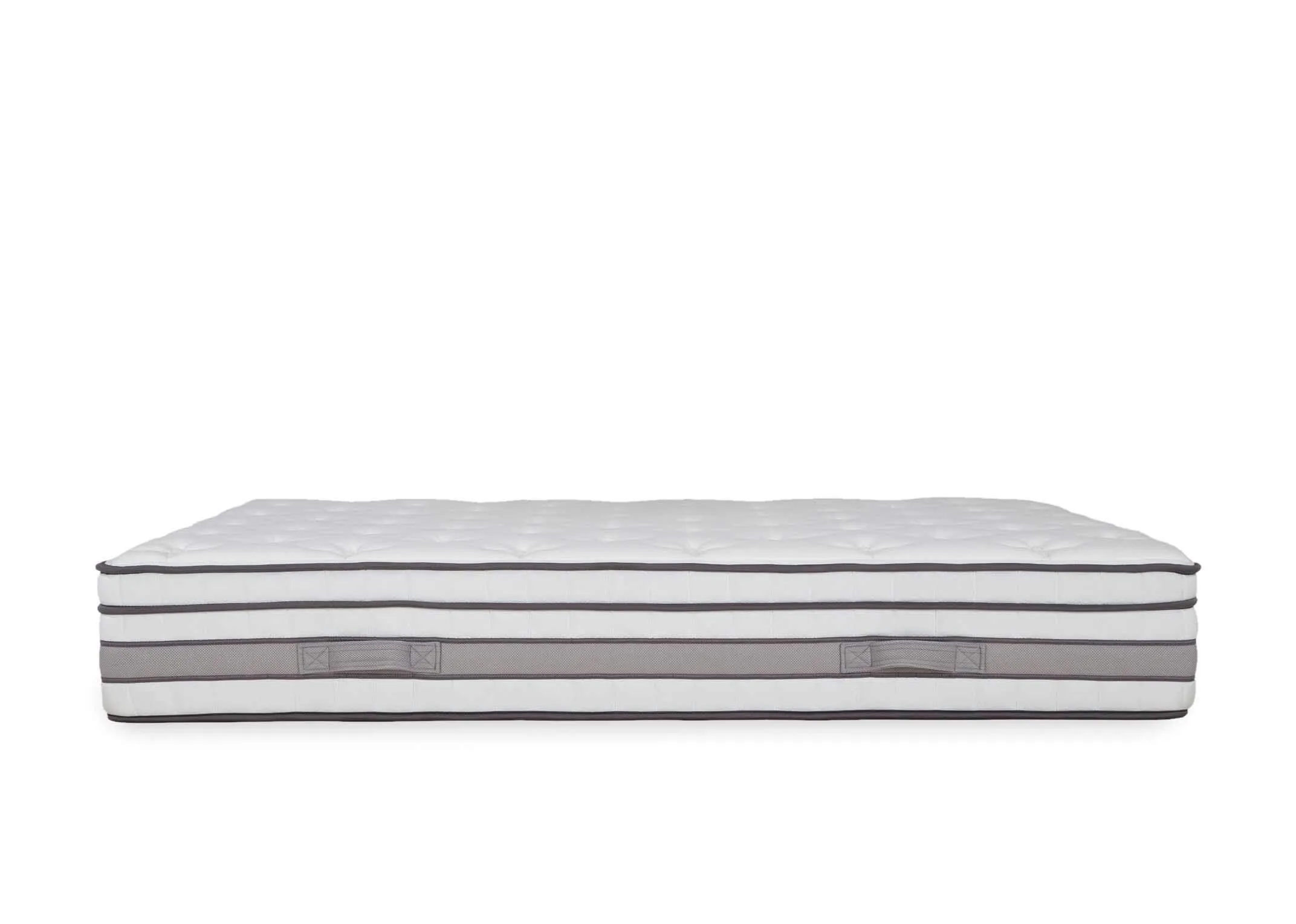 A view along the side of the Cashmere 5 foot king size mattress.