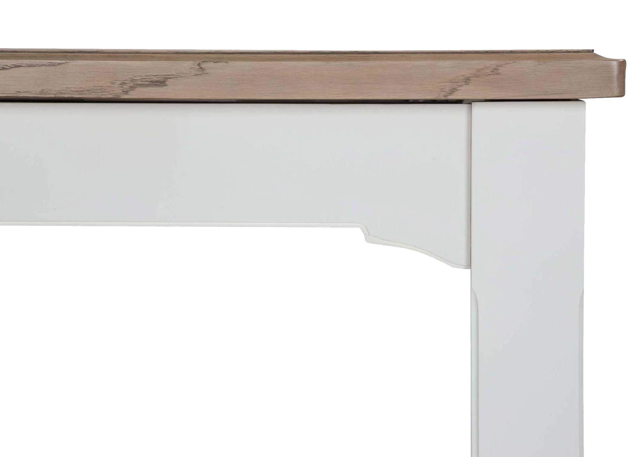 A lifestyle image of the Georgia Rectangular small table with console & Clara Dining Chairs.