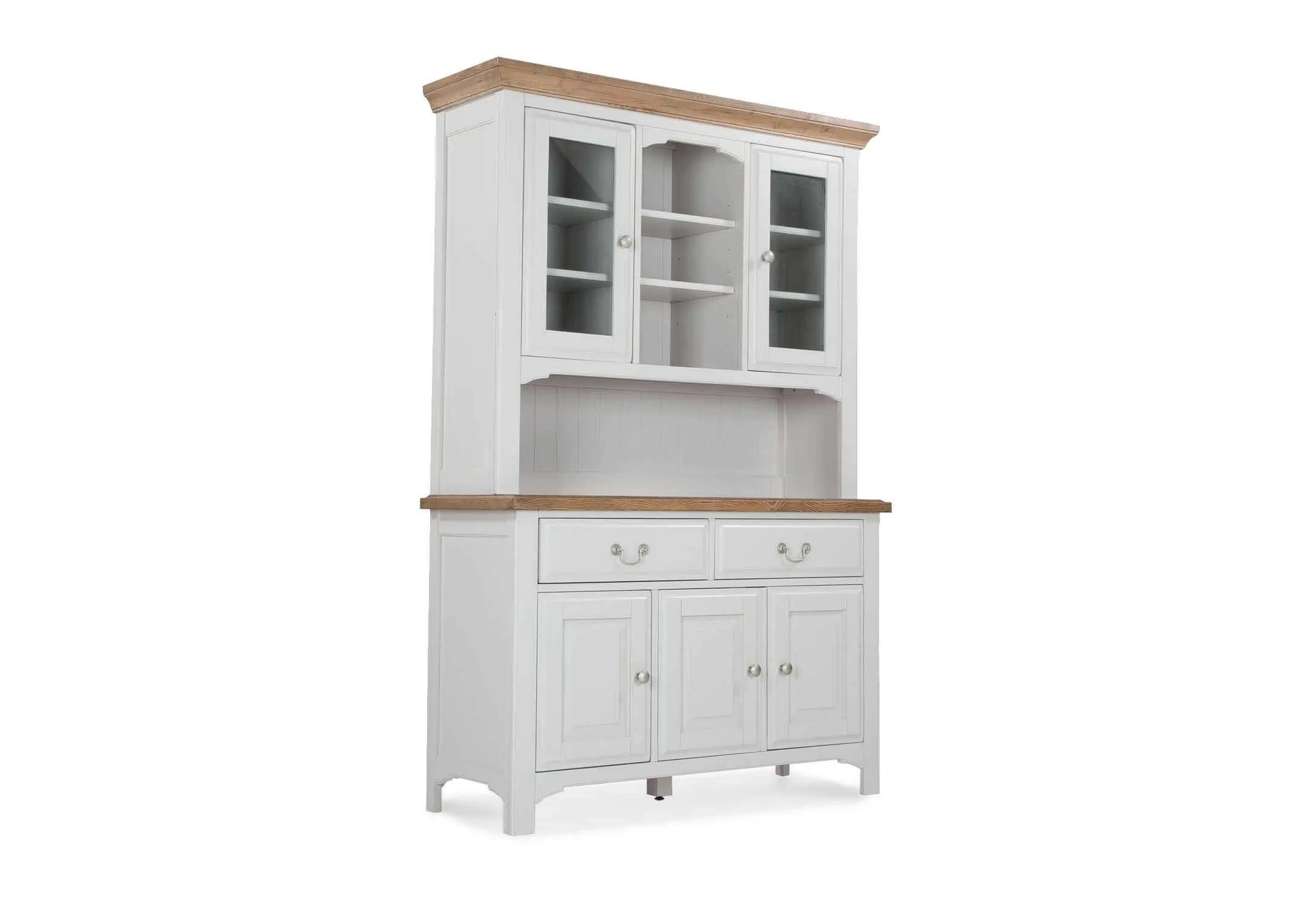 Angled view from front of the Georgia buffet hutch