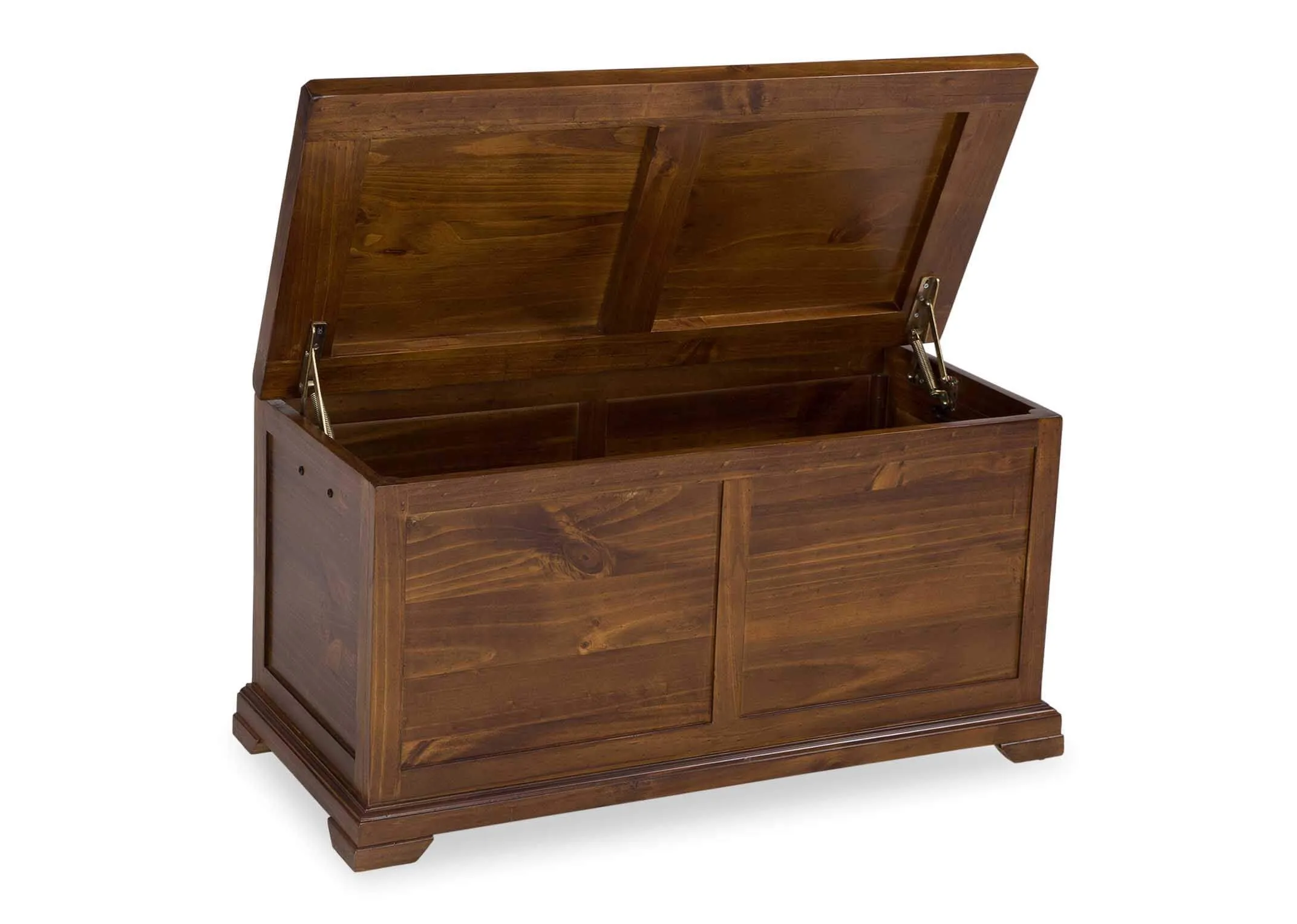 A lifestyle image for the Aisling Large blanket box open with the matching bedroom range at EZ Living Furniture.