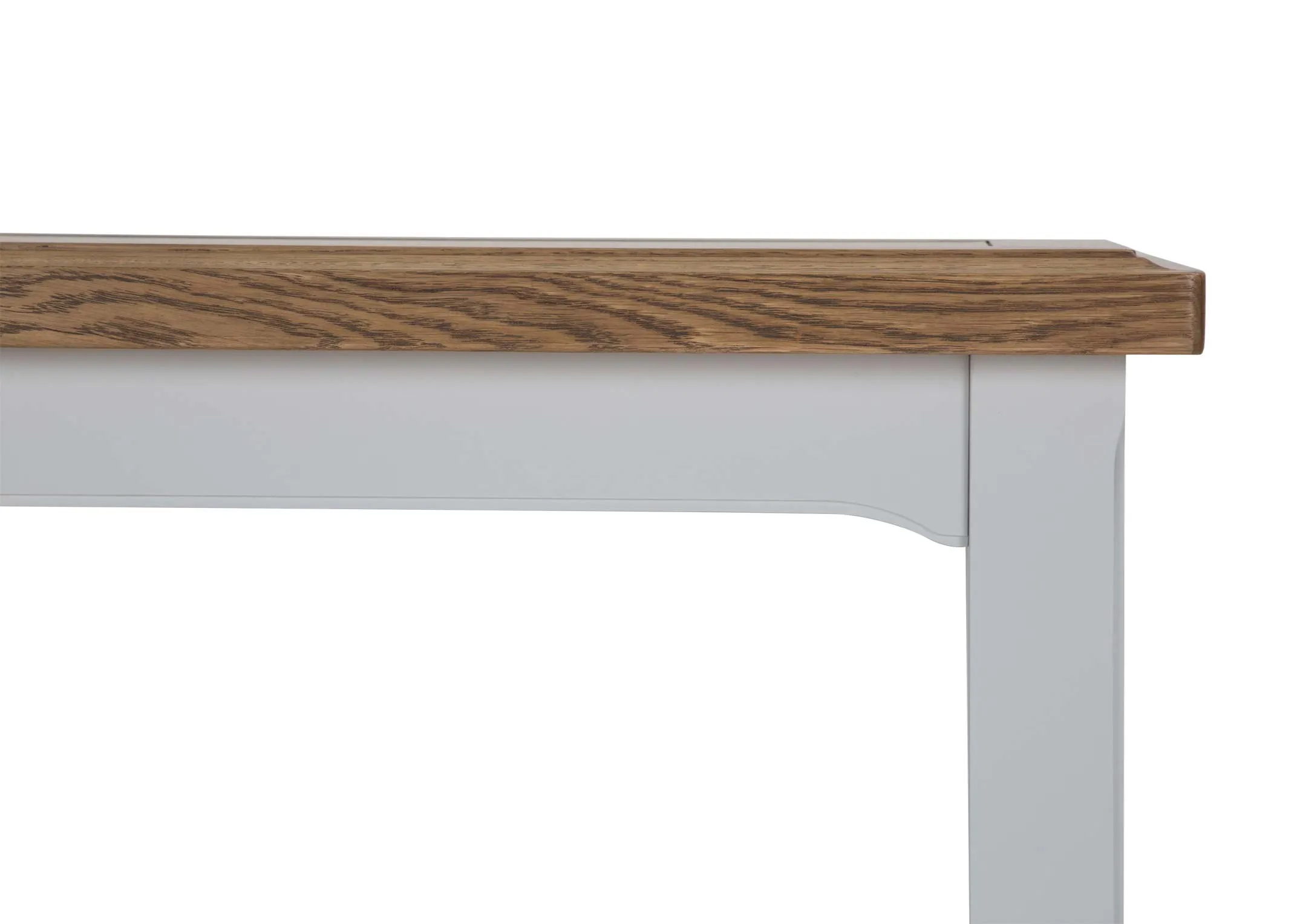 A lifestyle image of the Georgia Rectangular table with bench & chairs & Clara Dining Chairs.
