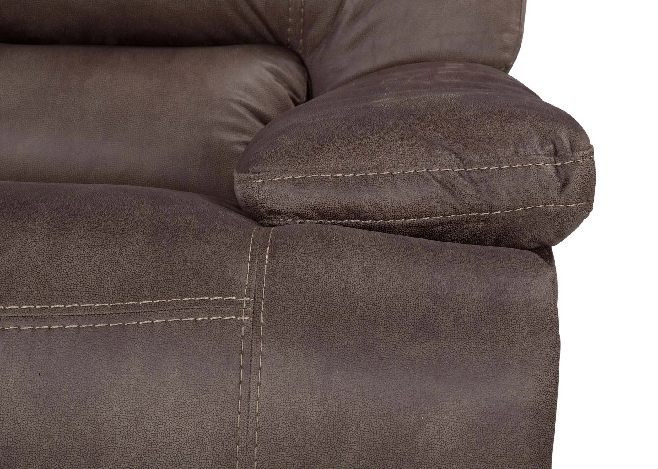 A lifestyle imange of the Baxter power recliner with catalan tables and carmel cabinet.