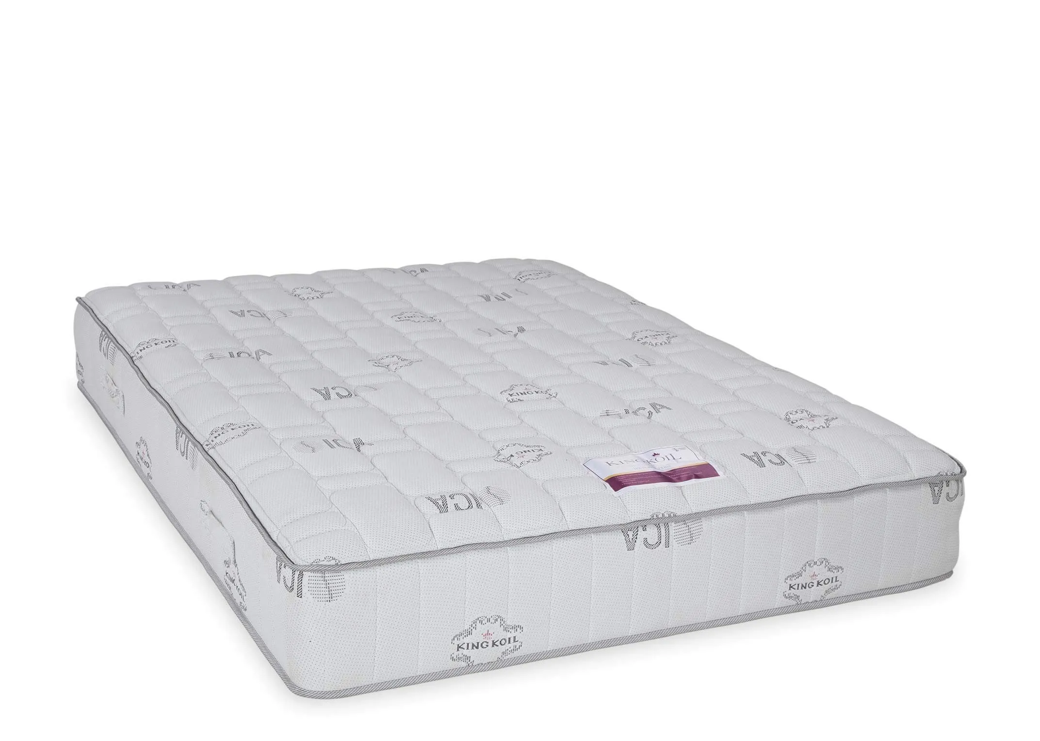 Angled shot of the Posture Superbe super king size 6ft mattress featuring 1200 pocket springs and centre-third reinforcement