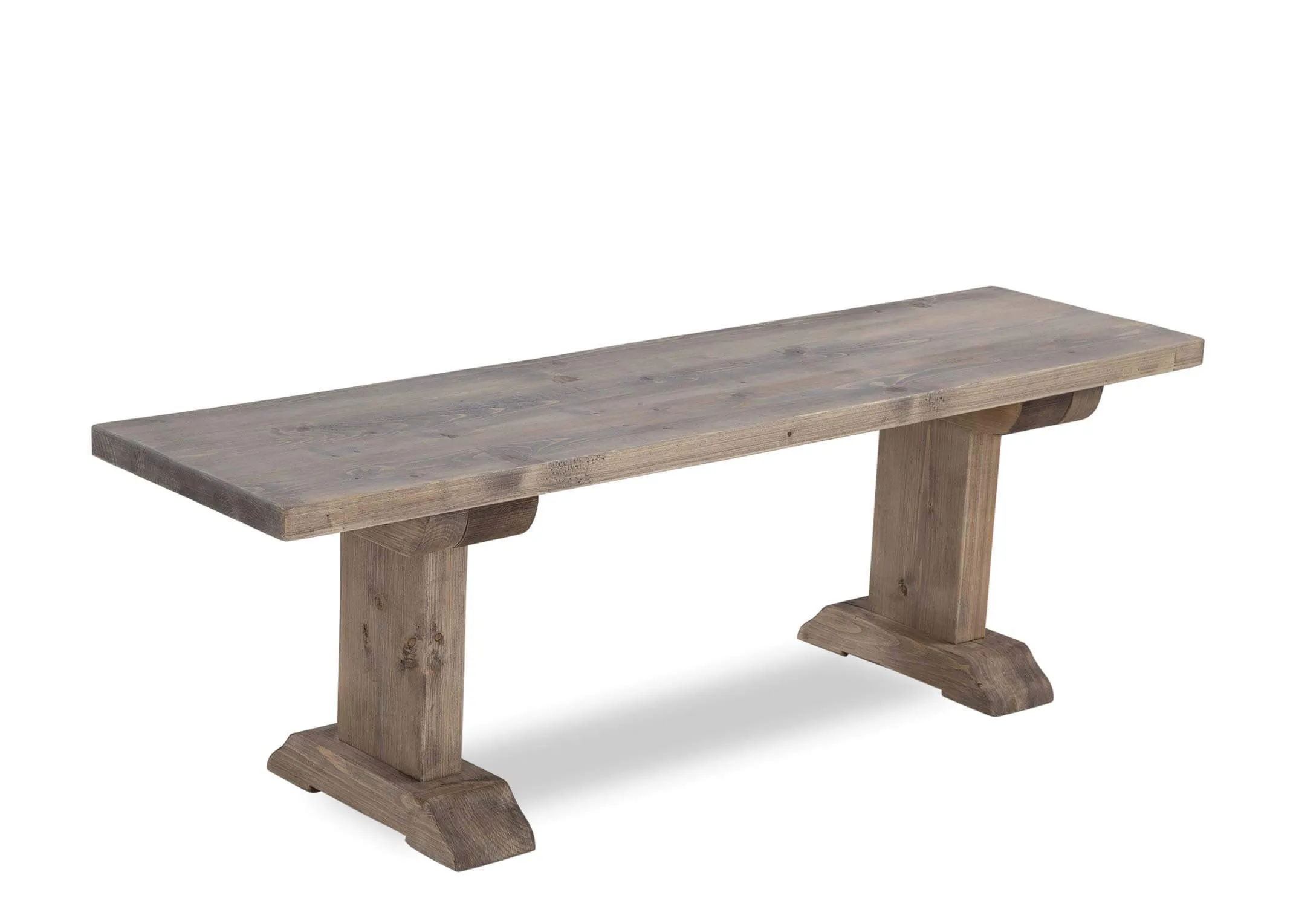 Grey Wooden Dining Bench - Grafton