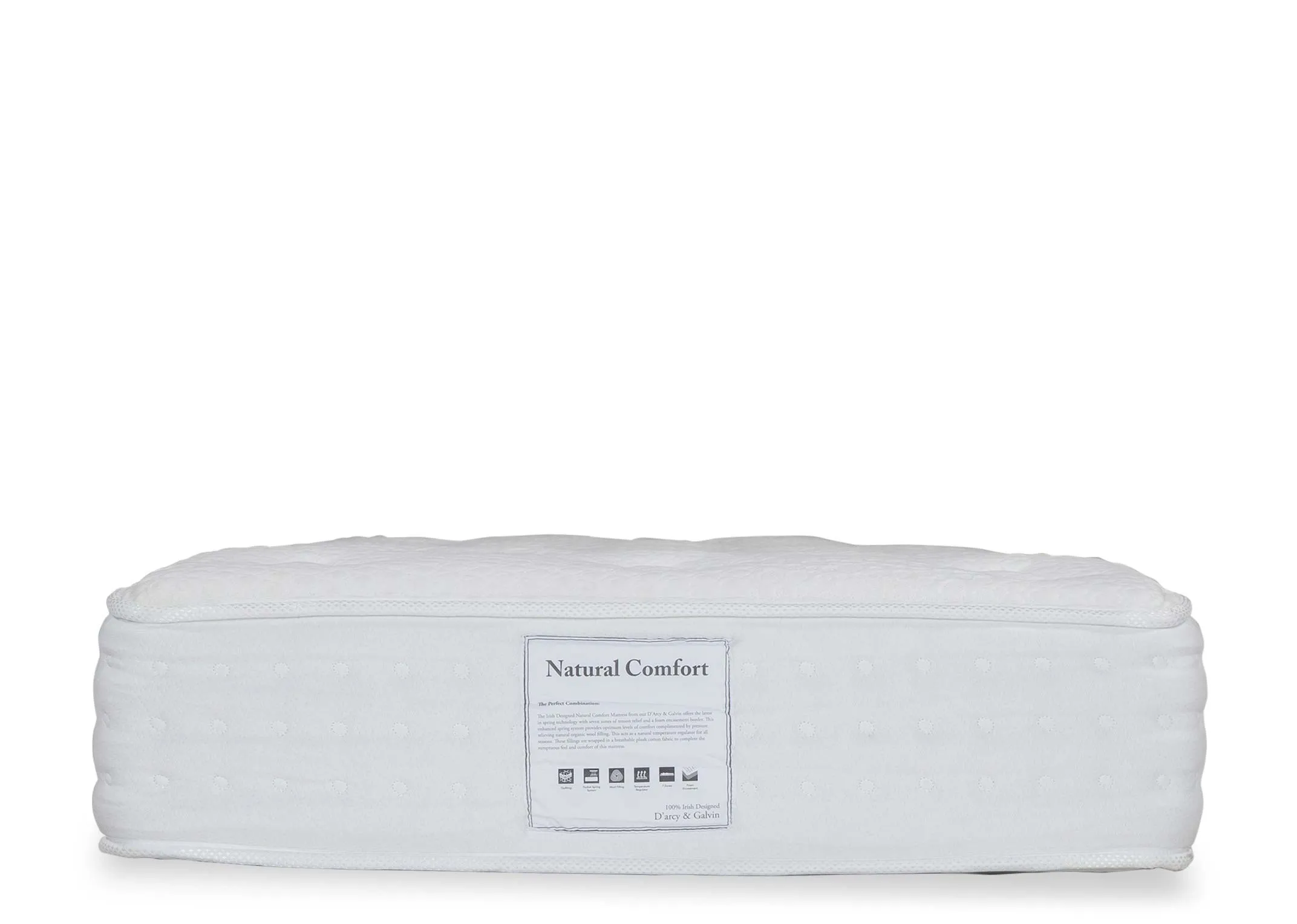 A shot of the Natural Comfort mattress rolled up.