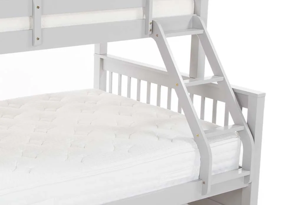 An image of the ladder of the grey Lara Bunk bed.
