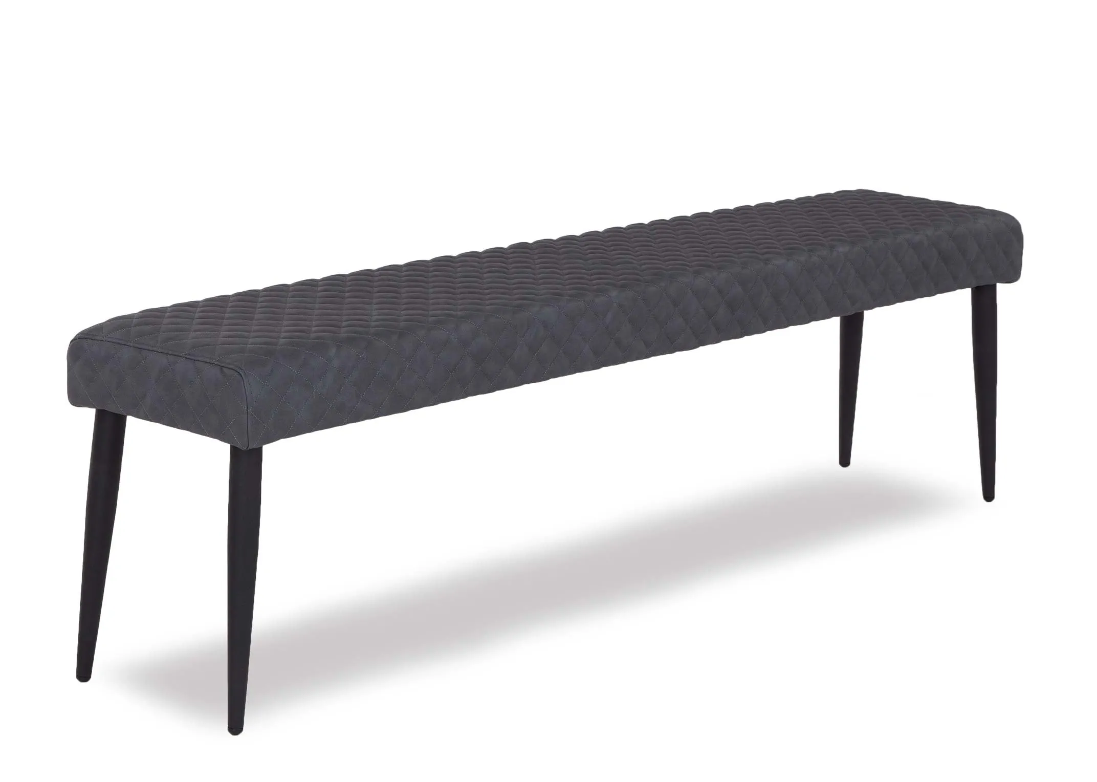 Vintage Grey Faux leather Dining Bench - Ottowa