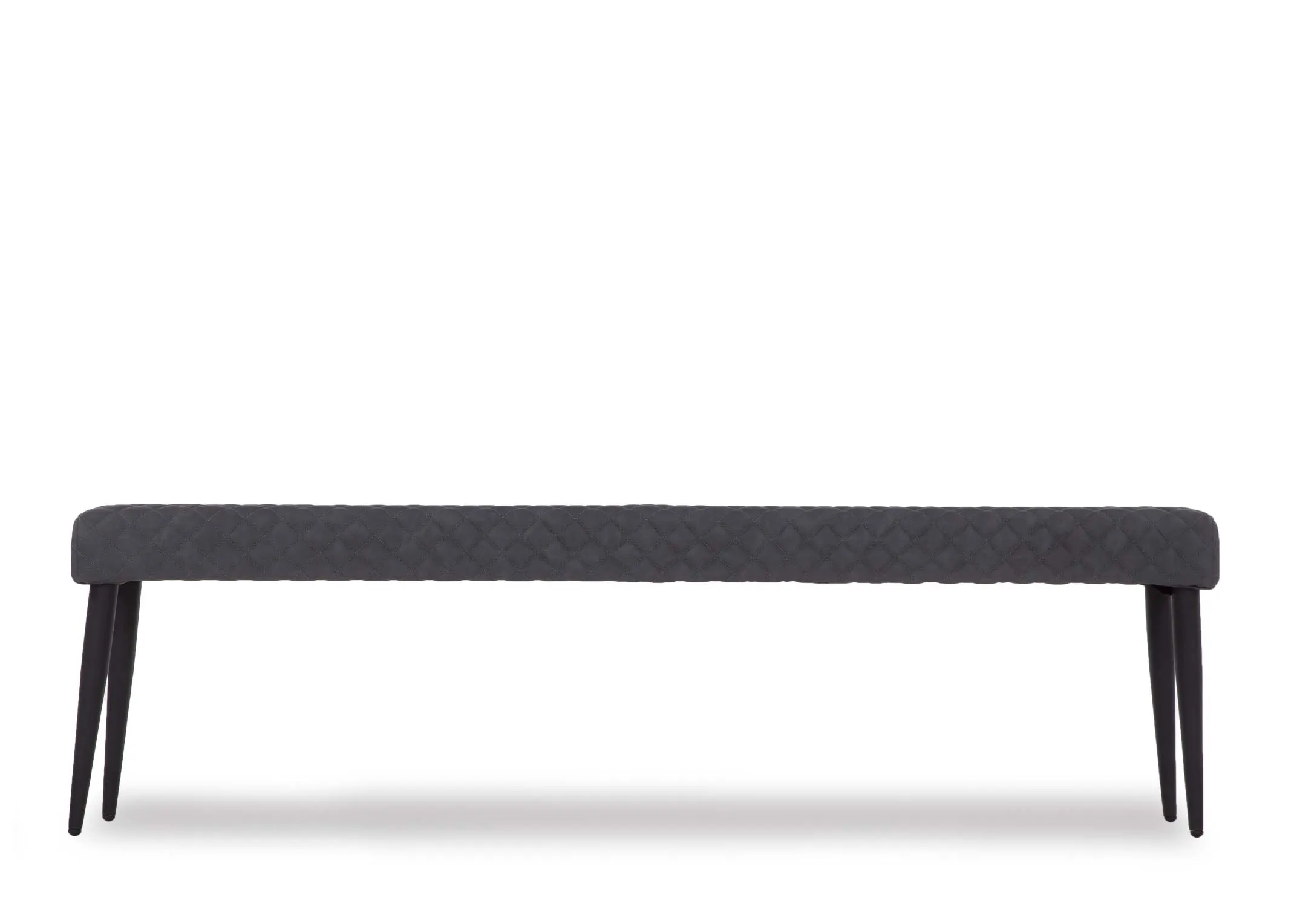 A front view image of the Ottowa grey dining bench.