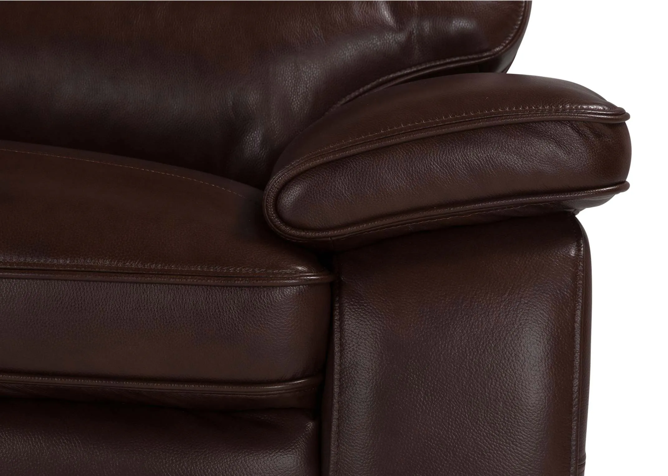 A close up image of the arm of the Apollo 2.5 seater sofa.