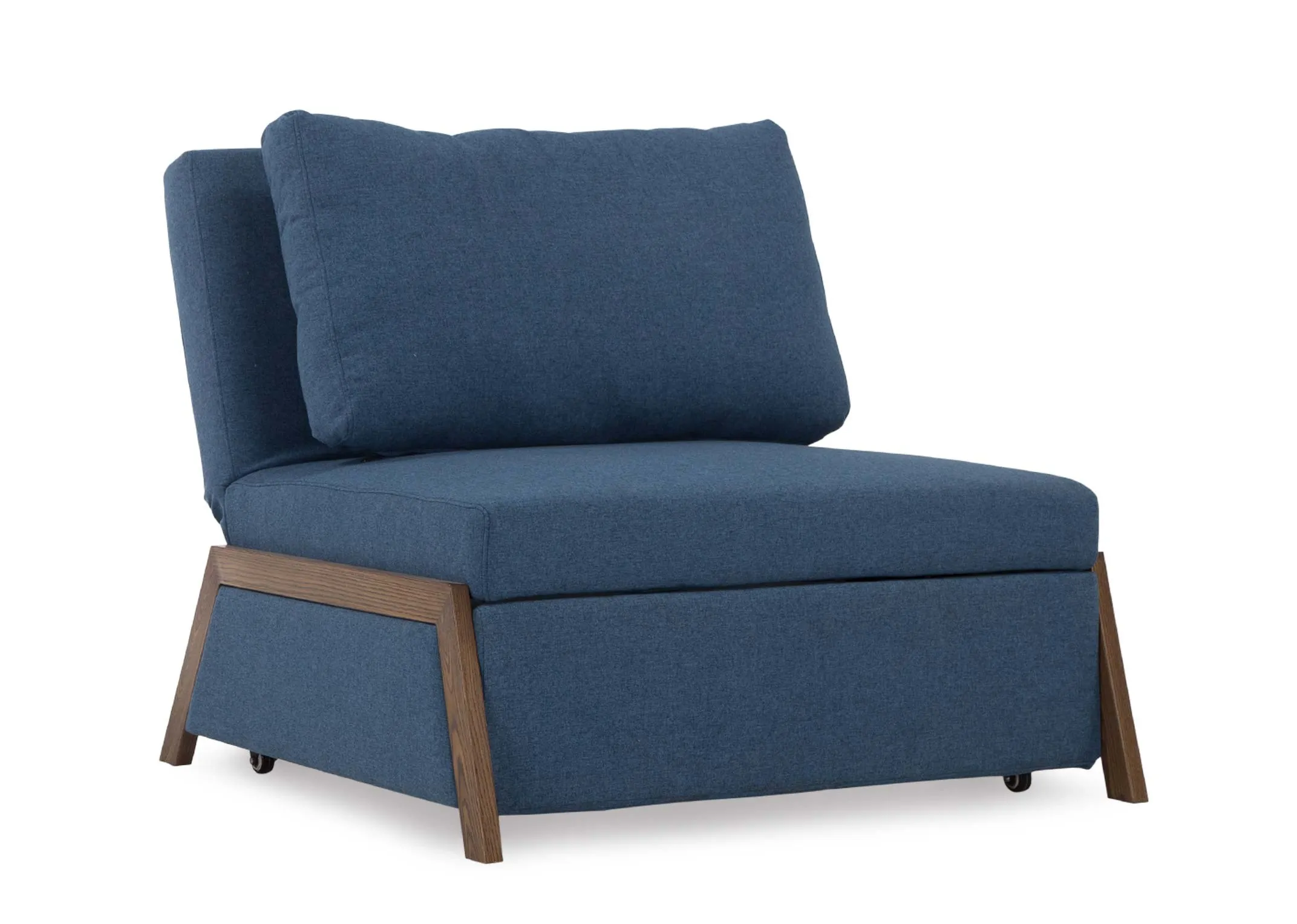 A front angle image of the Theo 1 seater sofabed.