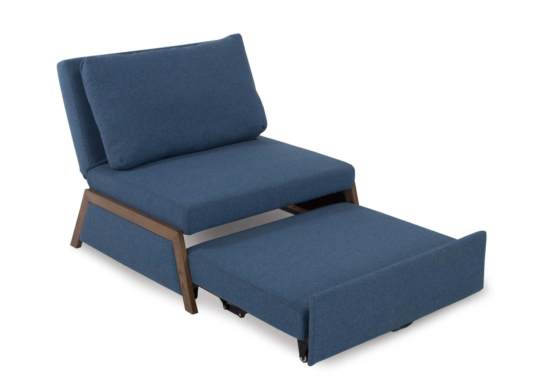 An image of thw Theo 1 seater sofabed in a sitting up position.