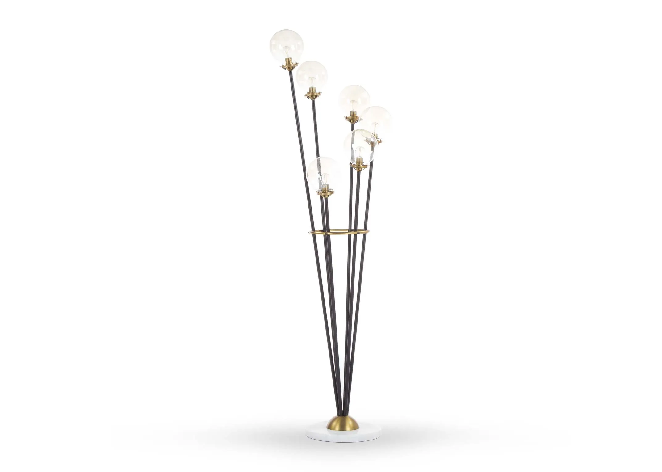 A front view image of the Ortez Metal Floor Lamp.