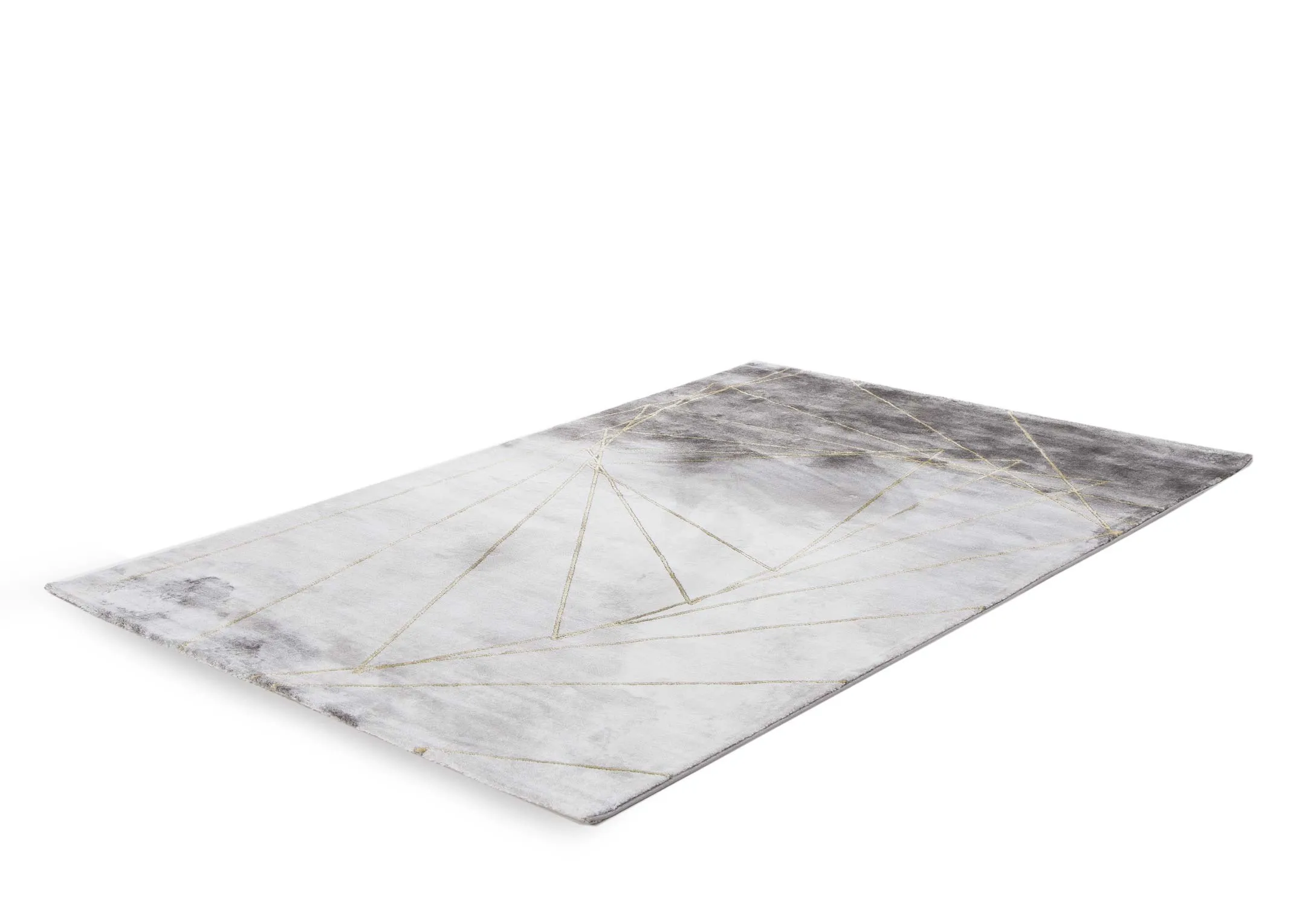 A view from the front looking at the large Avery rug with a closeup of the textrue in the left hand side.