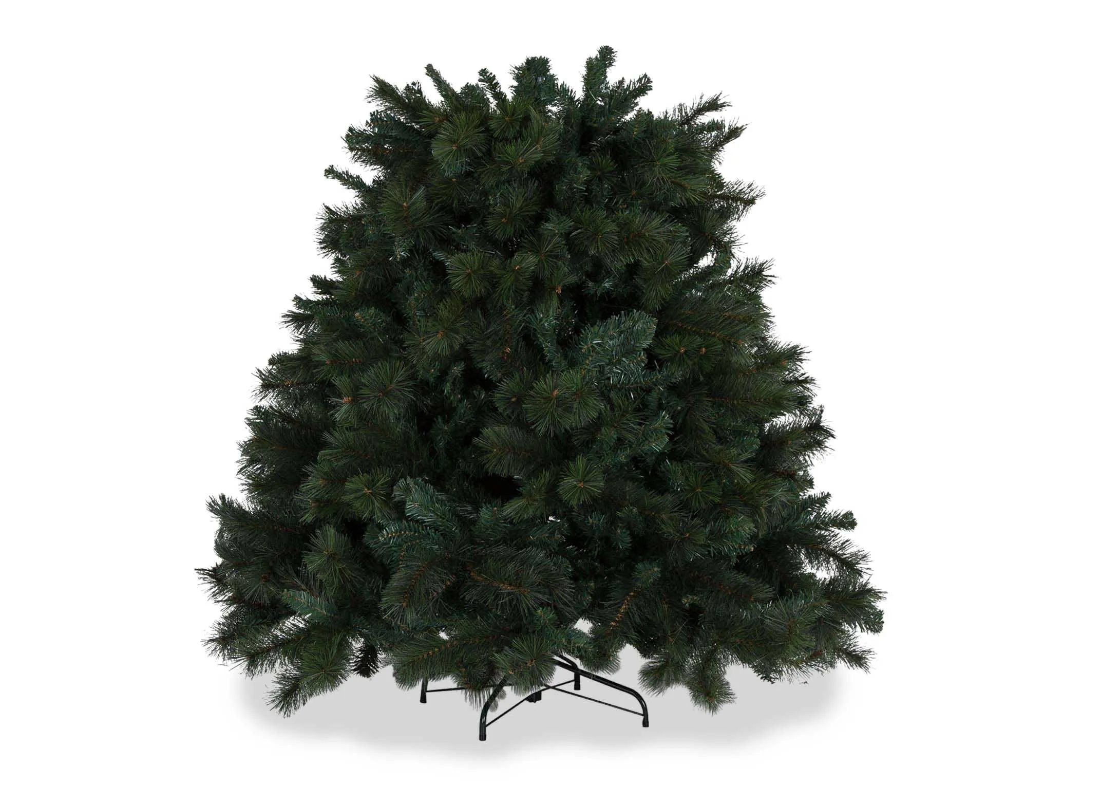 A shot of the 8ft mixed needle Christmas tree with 7 sections in place.