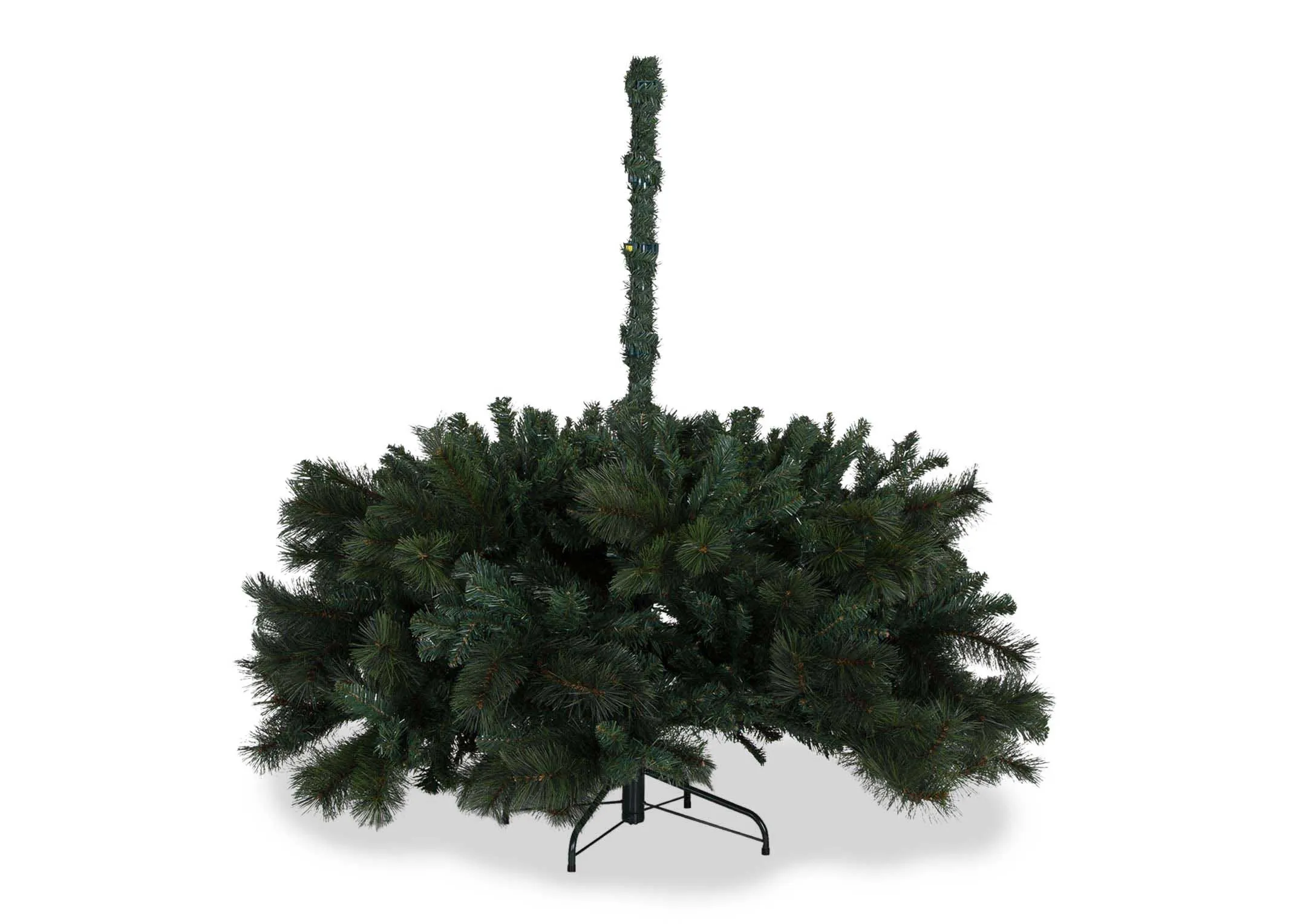 A shot of the 8ft mixed needle Christmas tree with 3 sections in place.