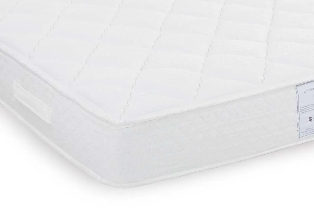 New Clifden Firm Roll Up Super King Size Mattress in a closeup image taken from the edge