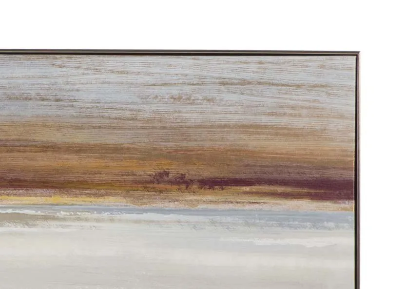 A coastal landscape canvas print called Evening Glow from Anthony Waller. Closeup view.