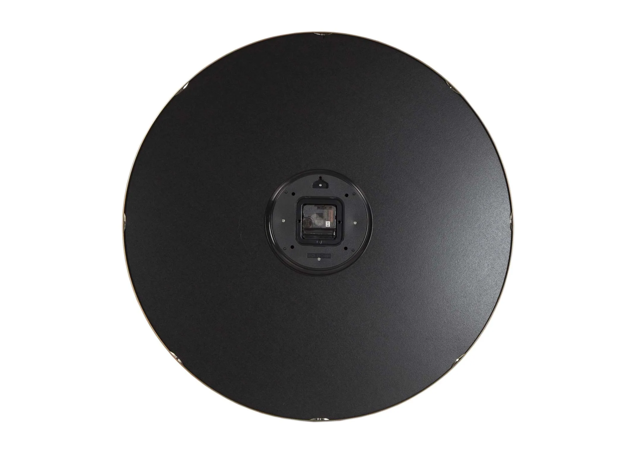 The large oyster silver wall clock from the Thomas Kent Collection at EZ Living Furniture - back view