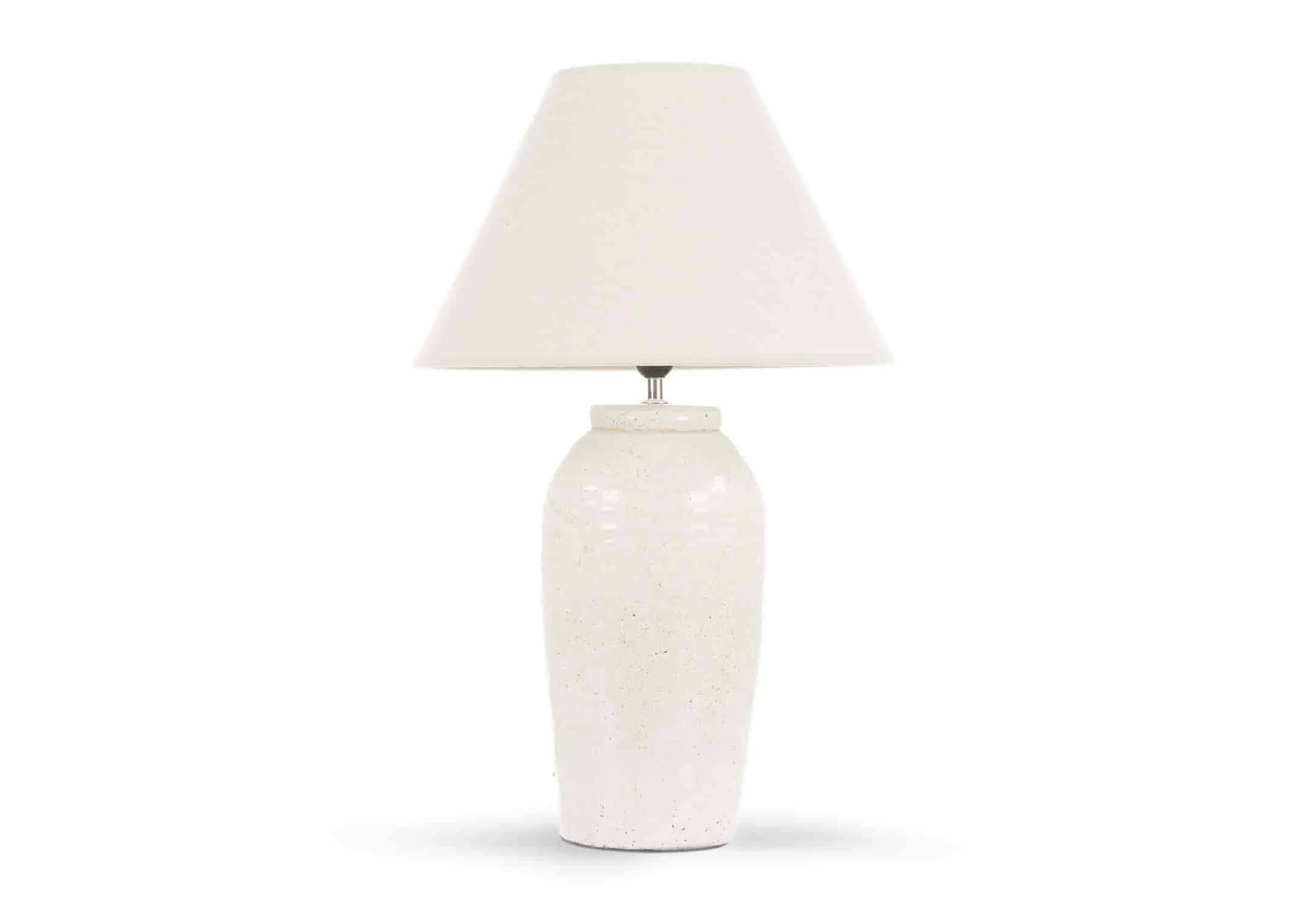 Tall Cream Table Lamp with Shade - Tolka