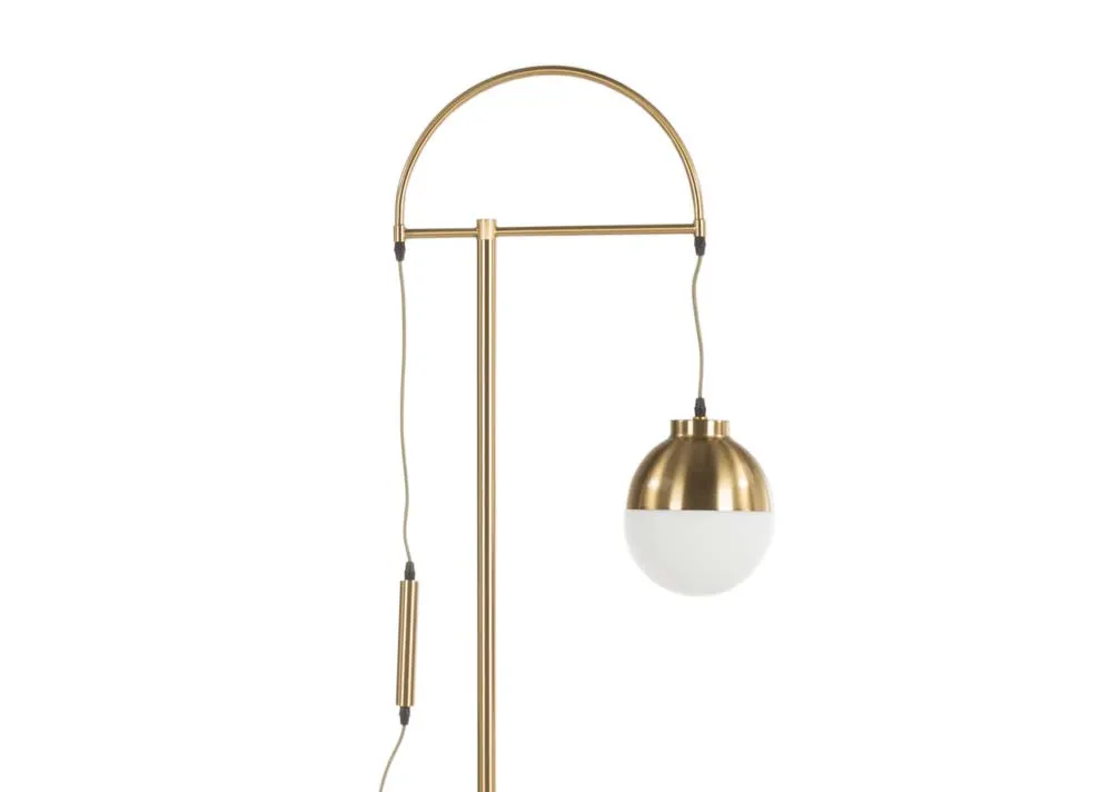 A dimension image of the Casper floor lamp with 45cm x 174cm