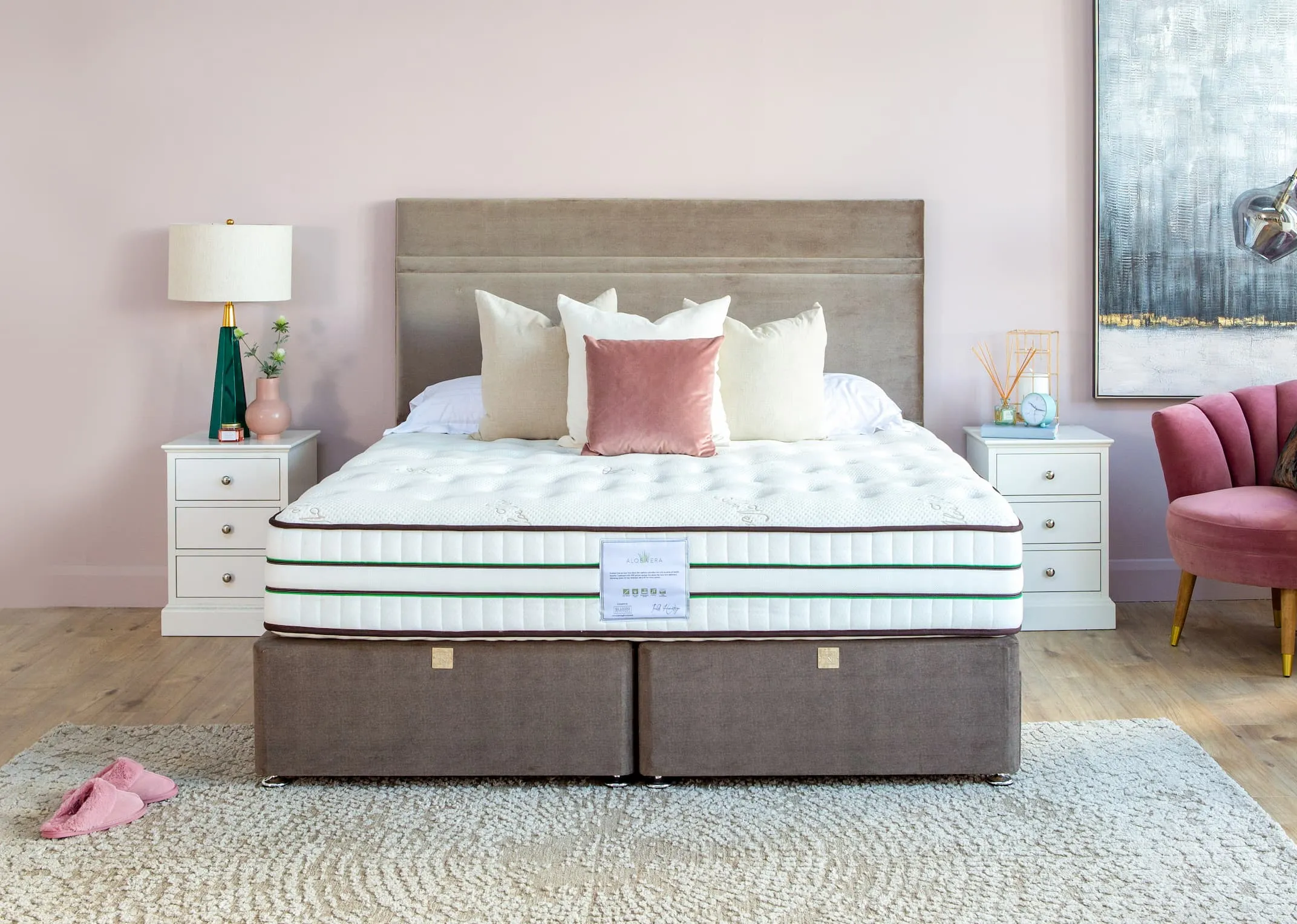 Super King (6ft) Pocket Spring Mattress - Aloe Vera