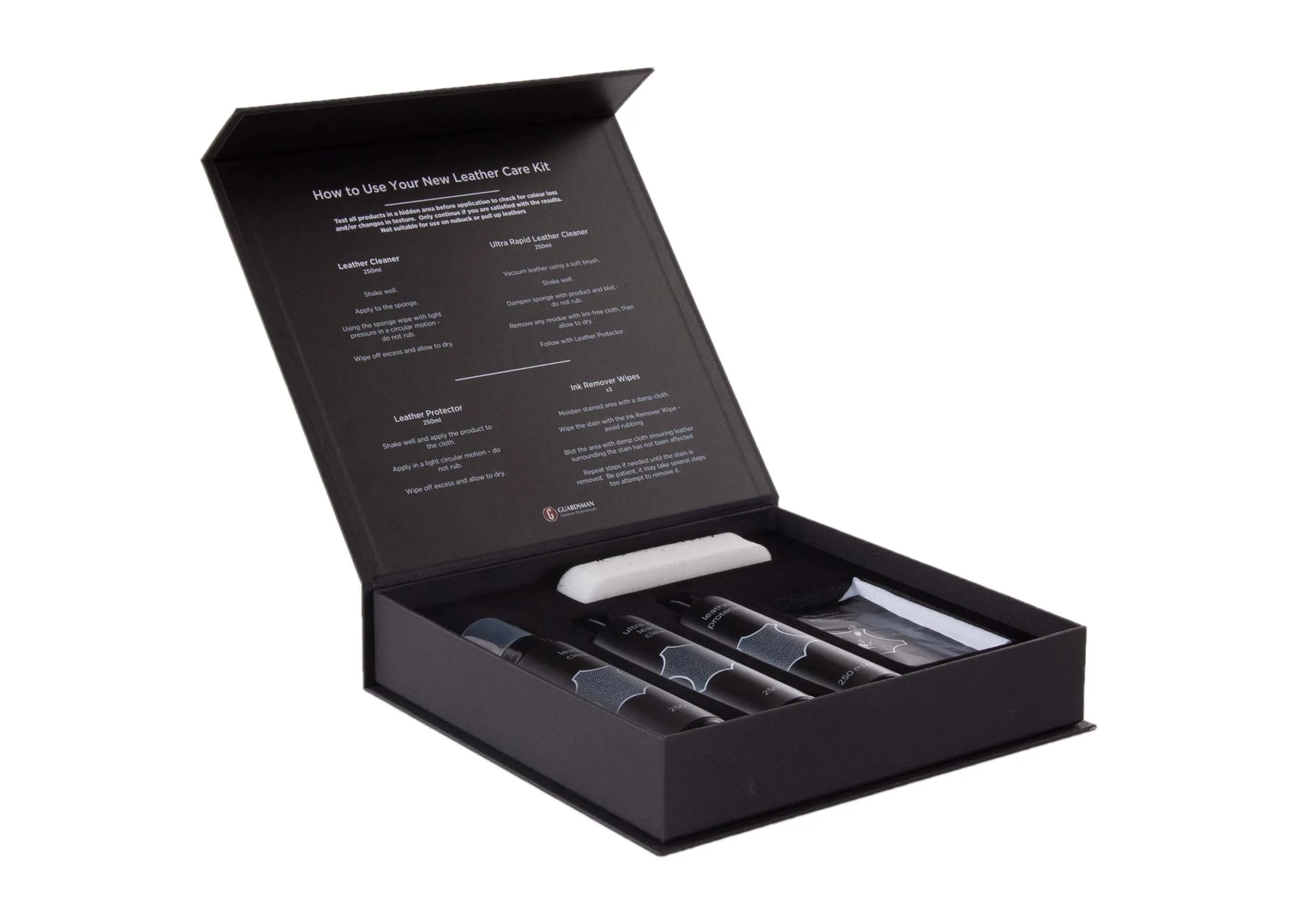 A premium leather care kit from EZ Living Furniture's Premium range.