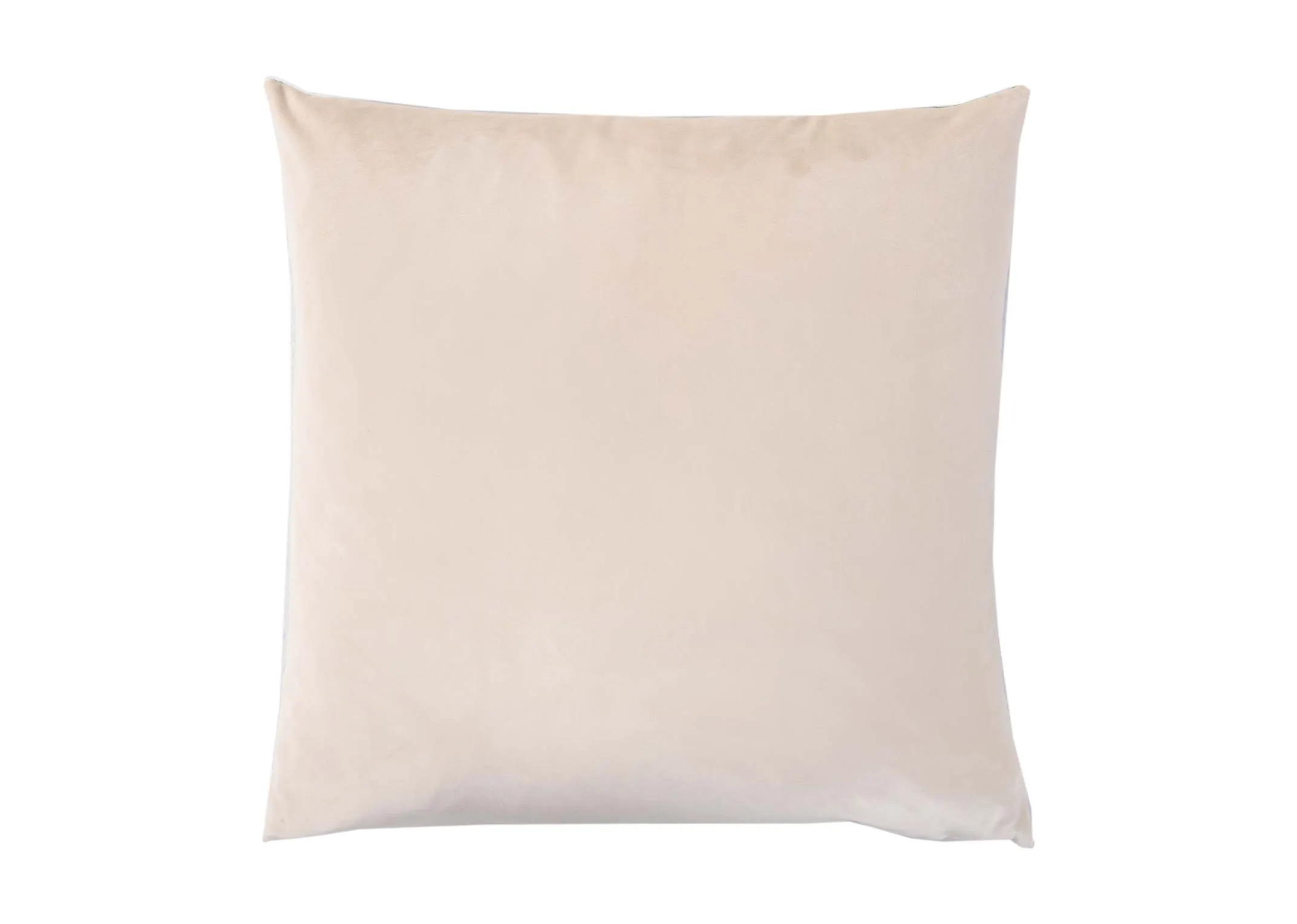 A vintage floral print fabric cushion from EZ Living Furniture's Cushion range. Back view of white cushion