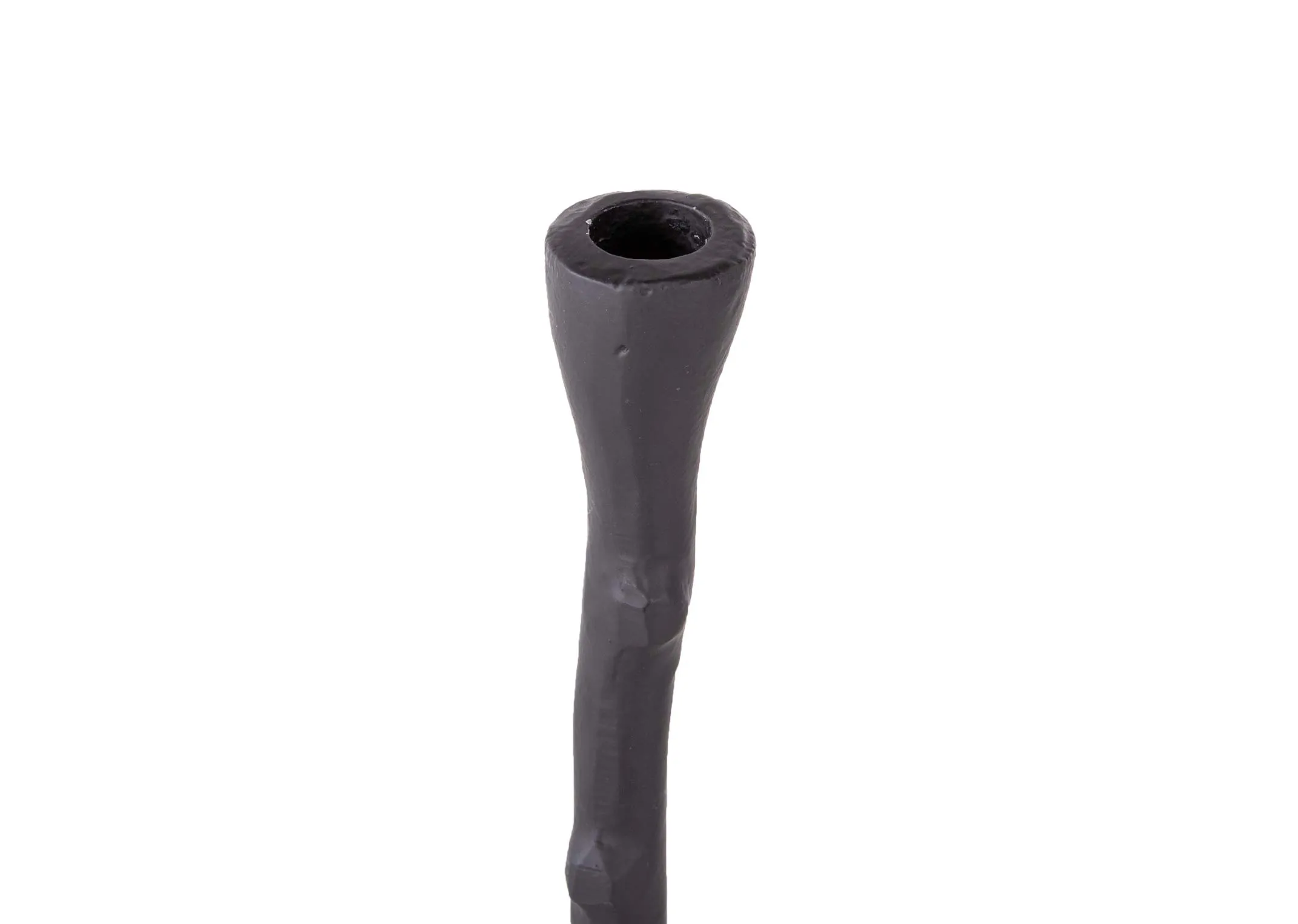 A black twig like small candle holder from EZ Living Furniture's Omar range.  View of both the small & large set.