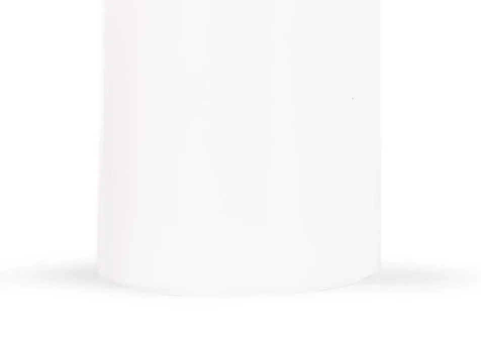 A large led white candle with lifelike flame from EZ Living Furniture's Deluxe Homeart range. Closeup of texture
