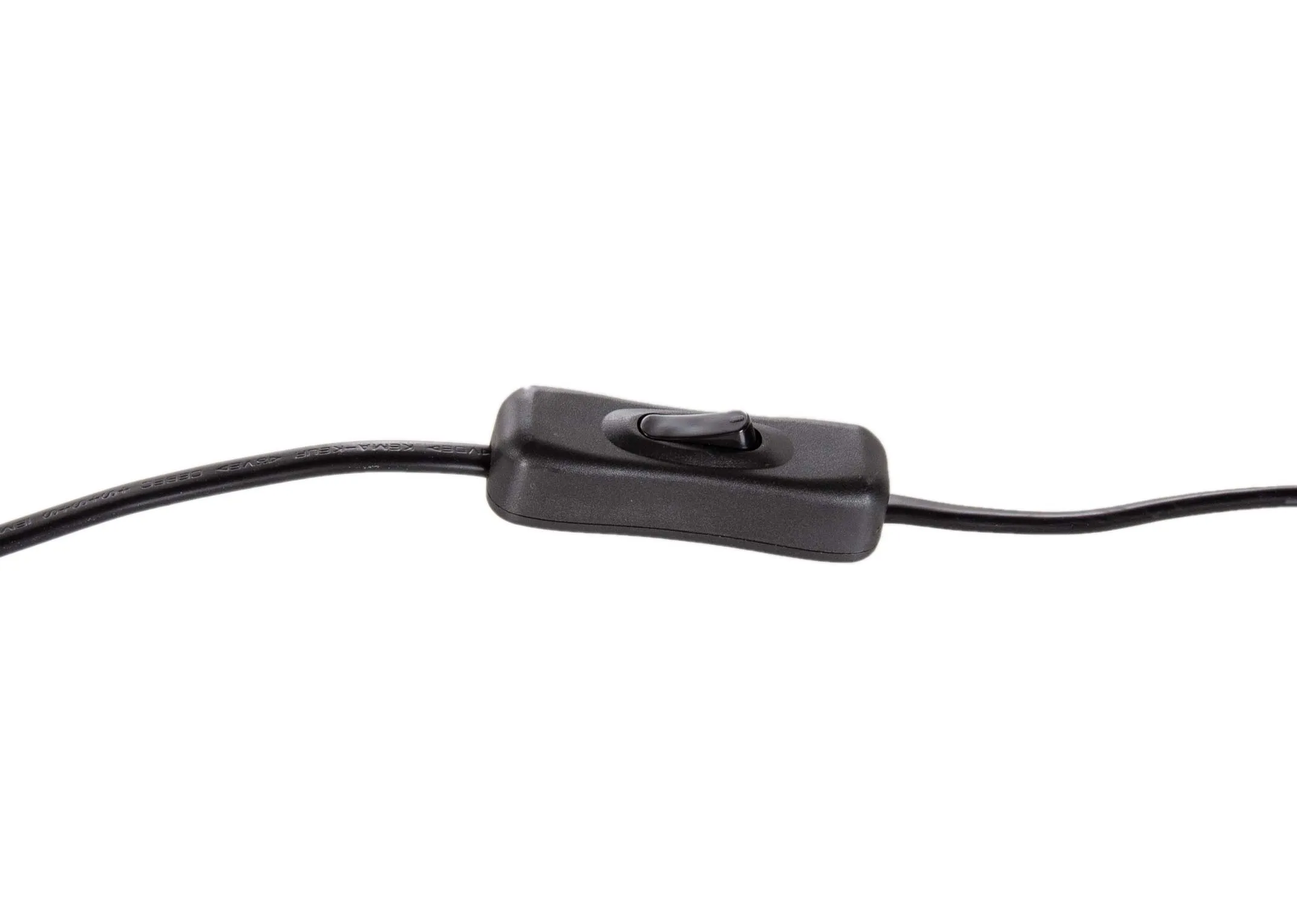 A gold metal art deco table lamp with black hard shade from EZ Living's Dixie range. Closeup of hard shade