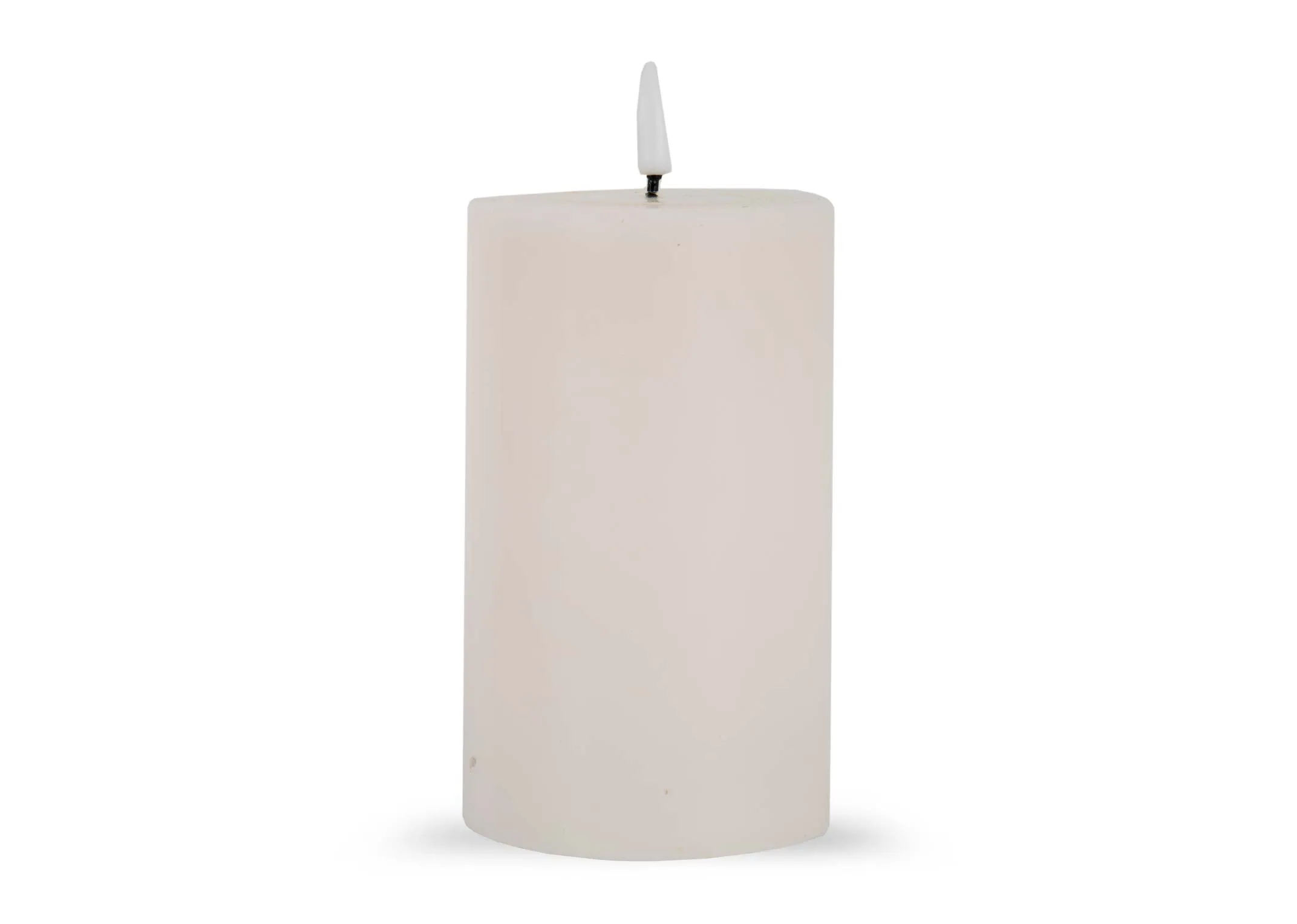 A dimension image of the LED Cream Candle with 7.5cm x 12.5cm