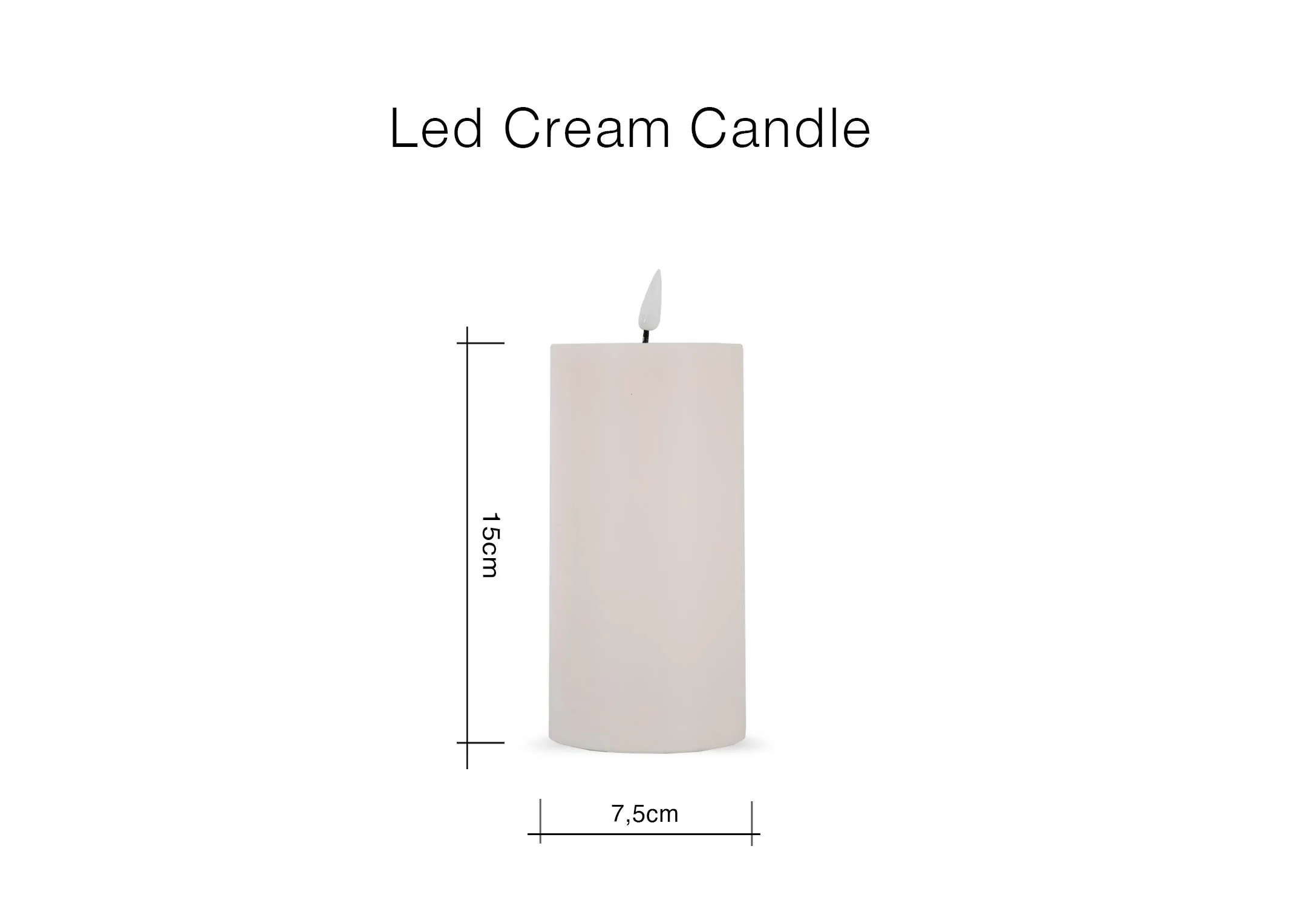 A lifestyle image of the LED Candles in holders on the Retro table.