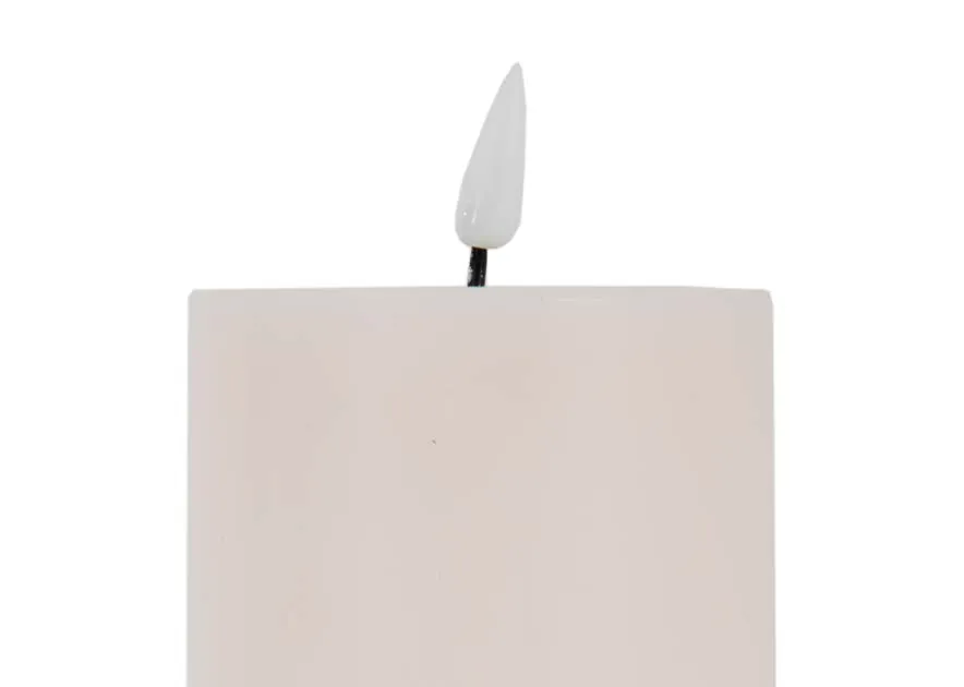 A dimension image of the LED Cream Candle with 7.5cm x 15cm