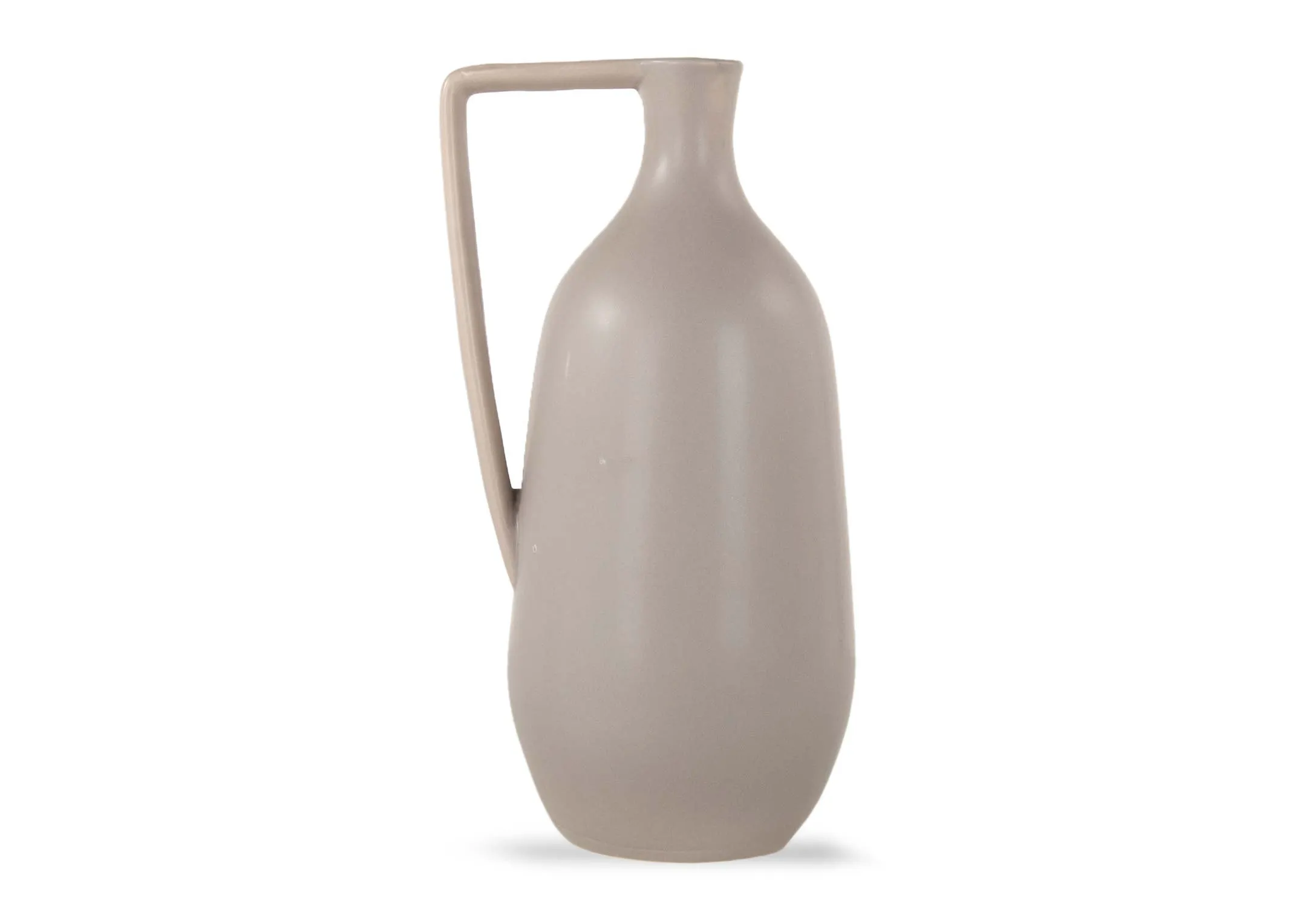A dimension image of the Valentina taupe vase with 19.5cm (Width) x 36.5cm (Height)