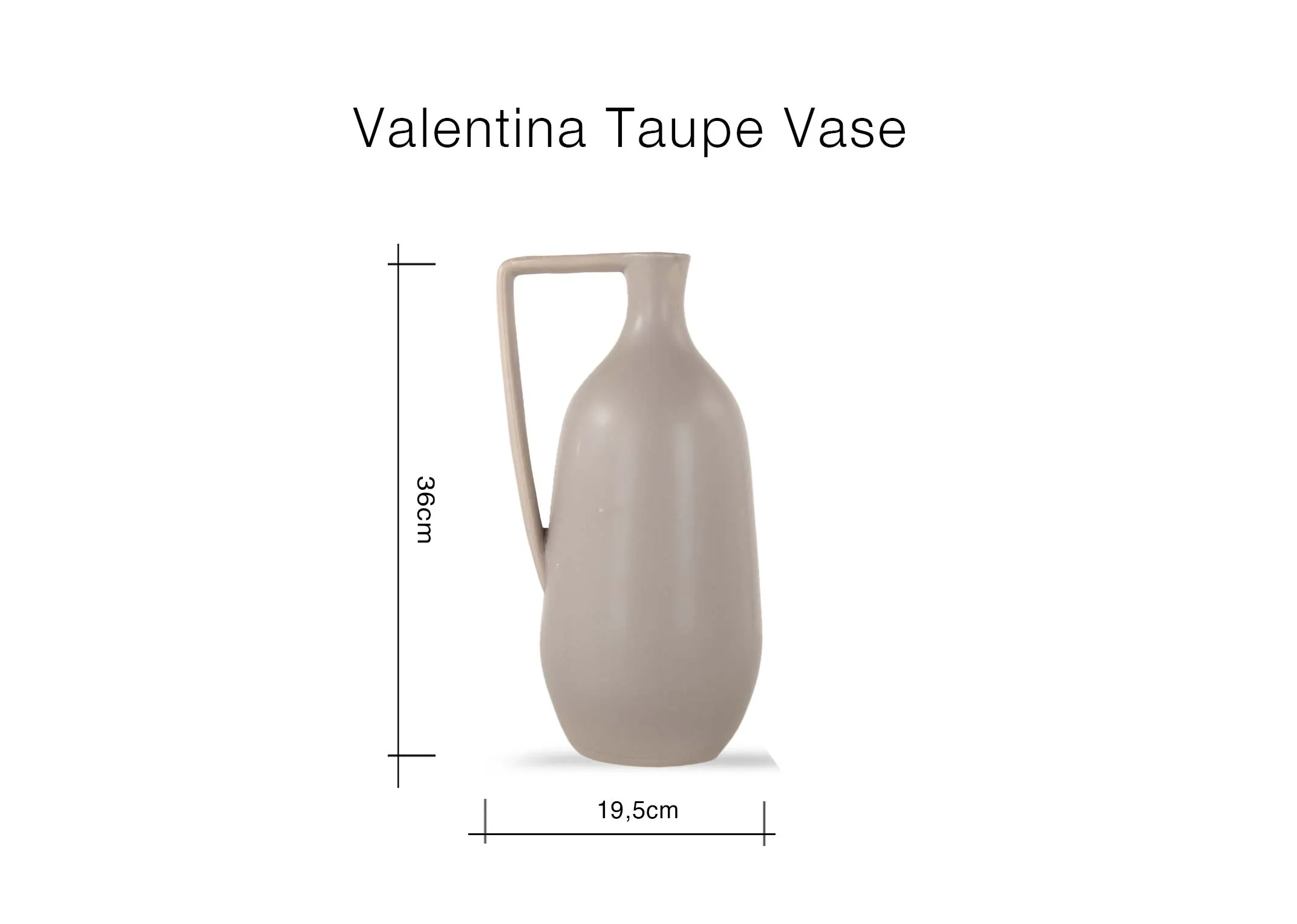 A lifestyle image of the Aston Console table with Cecilia & Valentina vase & Abstract canvas