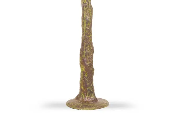 A dimension image of the Large Olive tree with metal stand with 115cm x 220cm
