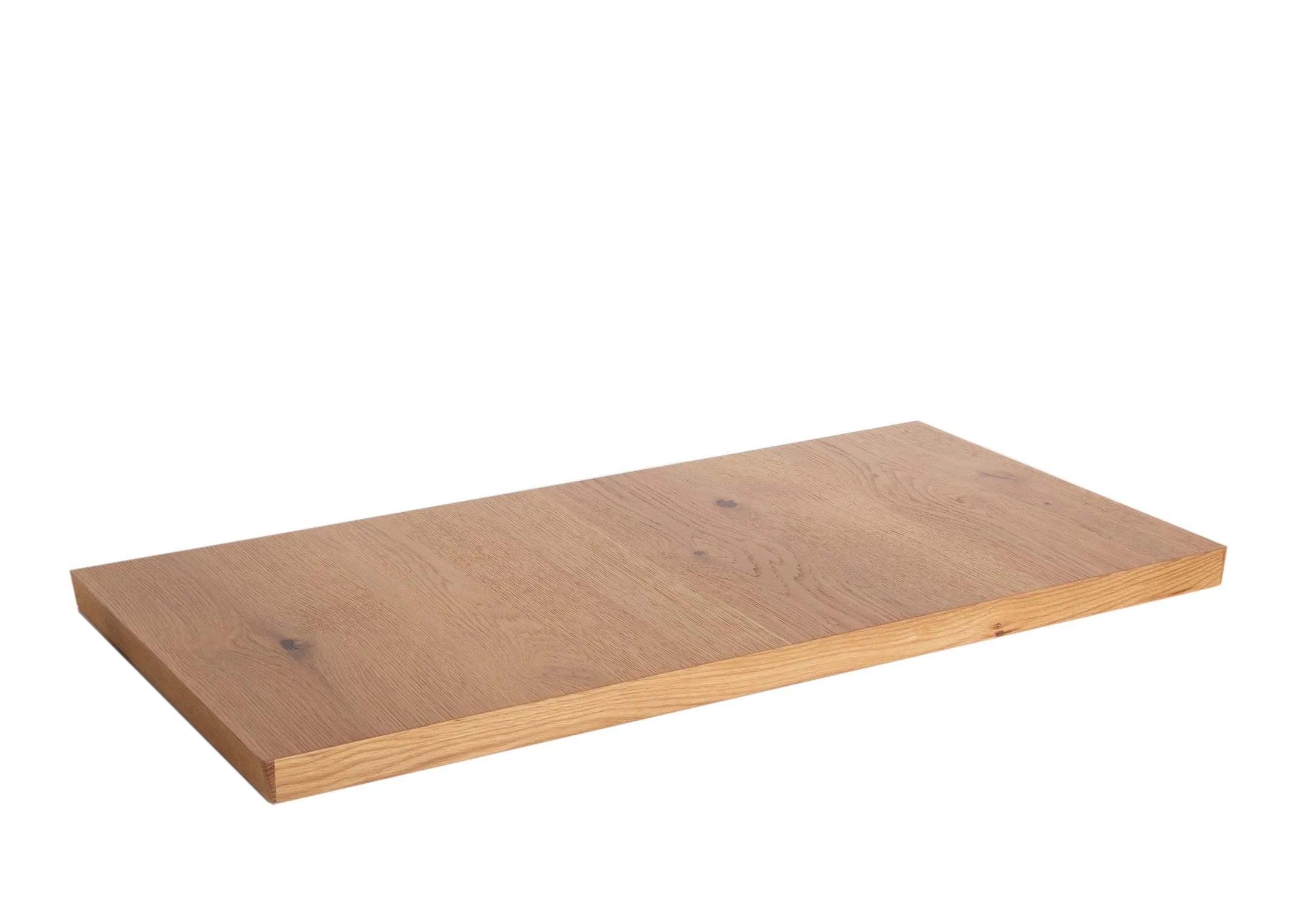 An oak extension leaf for the Reno dining table from EZ Living Furniture. Angled view