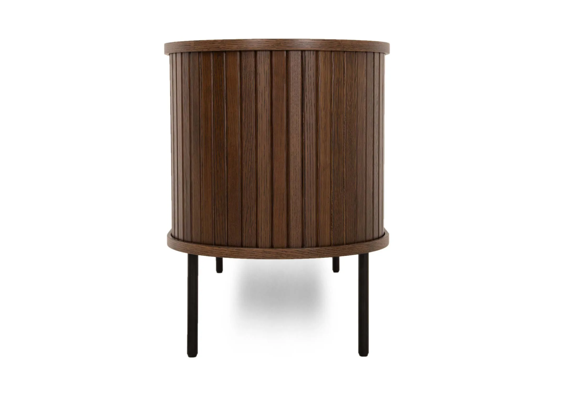 A dimension image of the Nola Smoked Oak TV Unit with 120cm x 40cm x 56cm