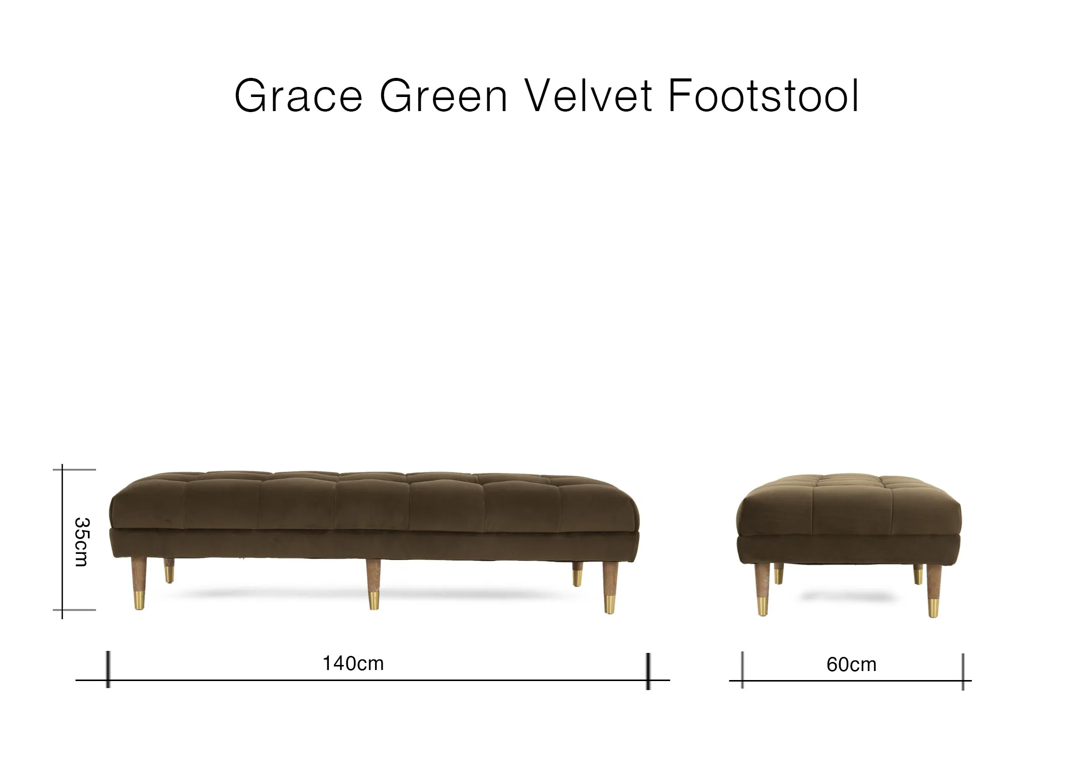 A lifestyle image of the Grace footstool with 3.5 seater and 2 seater sofa with avery rug.