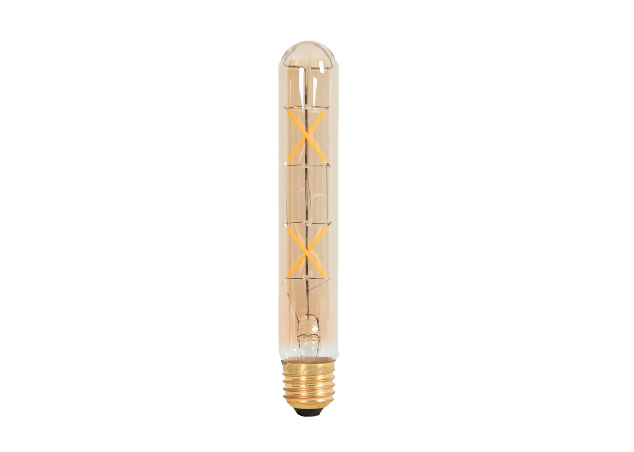 4W Amber 19cm Tube Dimmer Light Bulb - Vintage LED