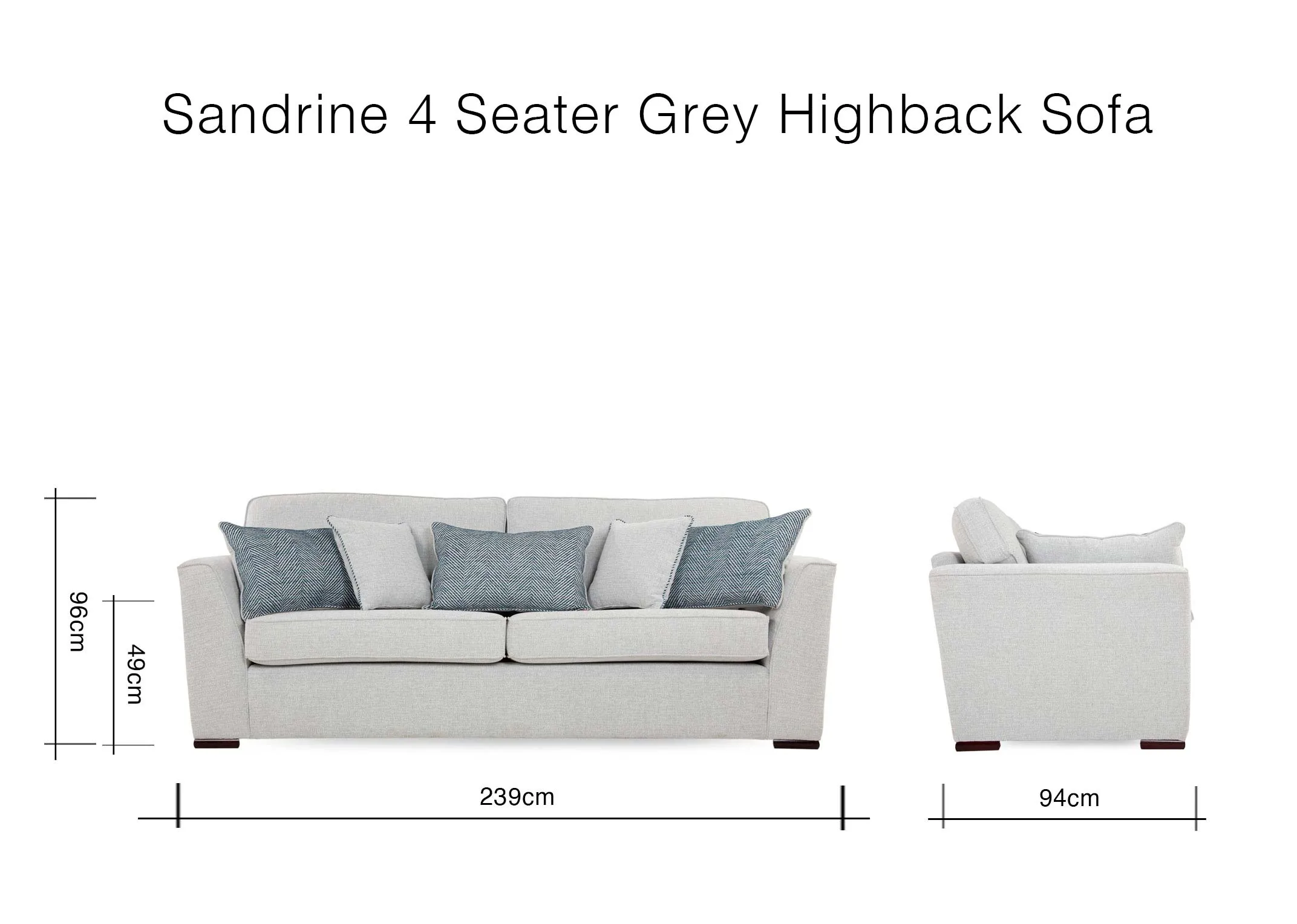 A lifestyle image of the Sandrine 4 Seater