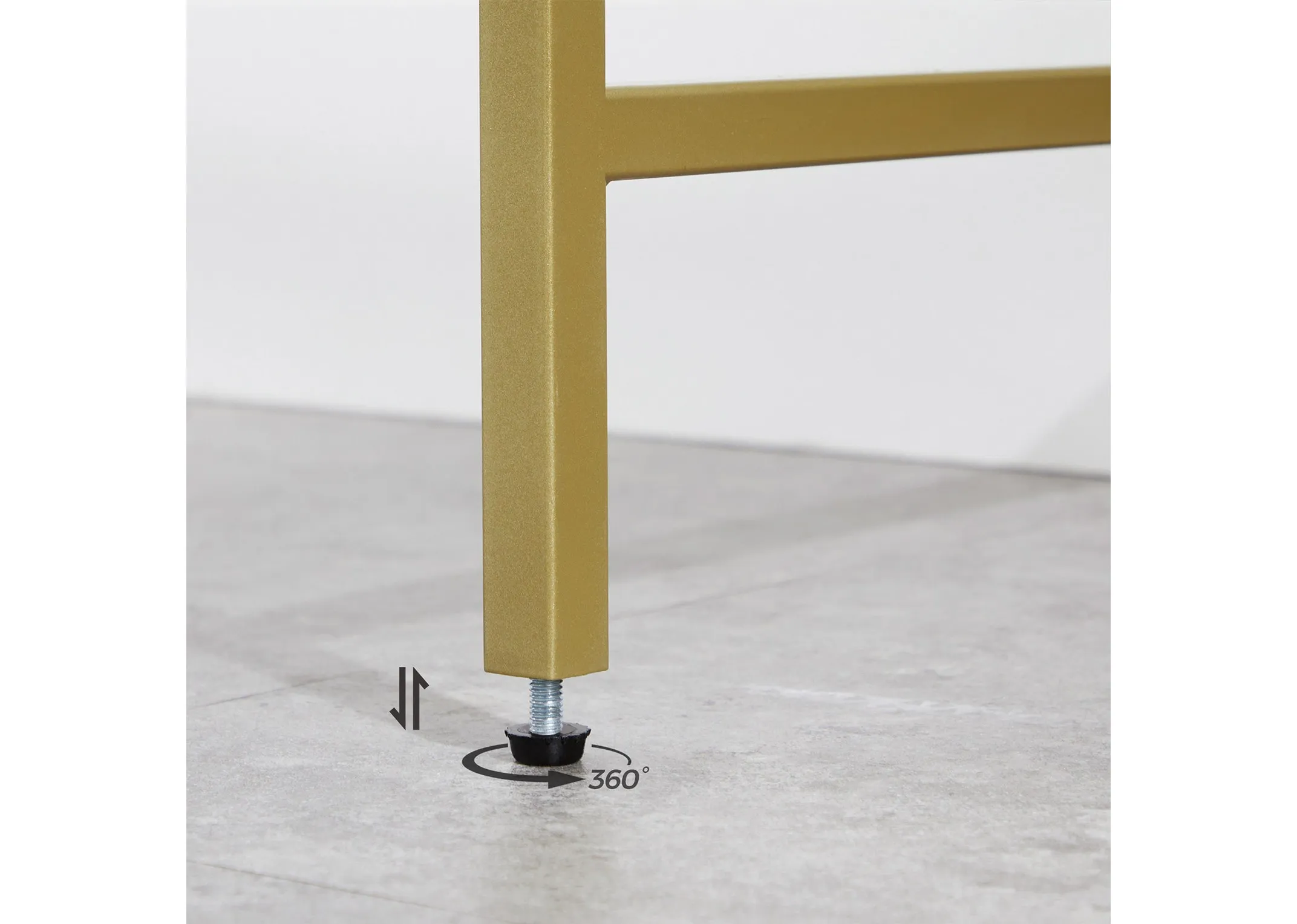 A dimension image of the Zafon 2 Shelf Console with 100cm (W) x 80cm (H) x 35cm (D)