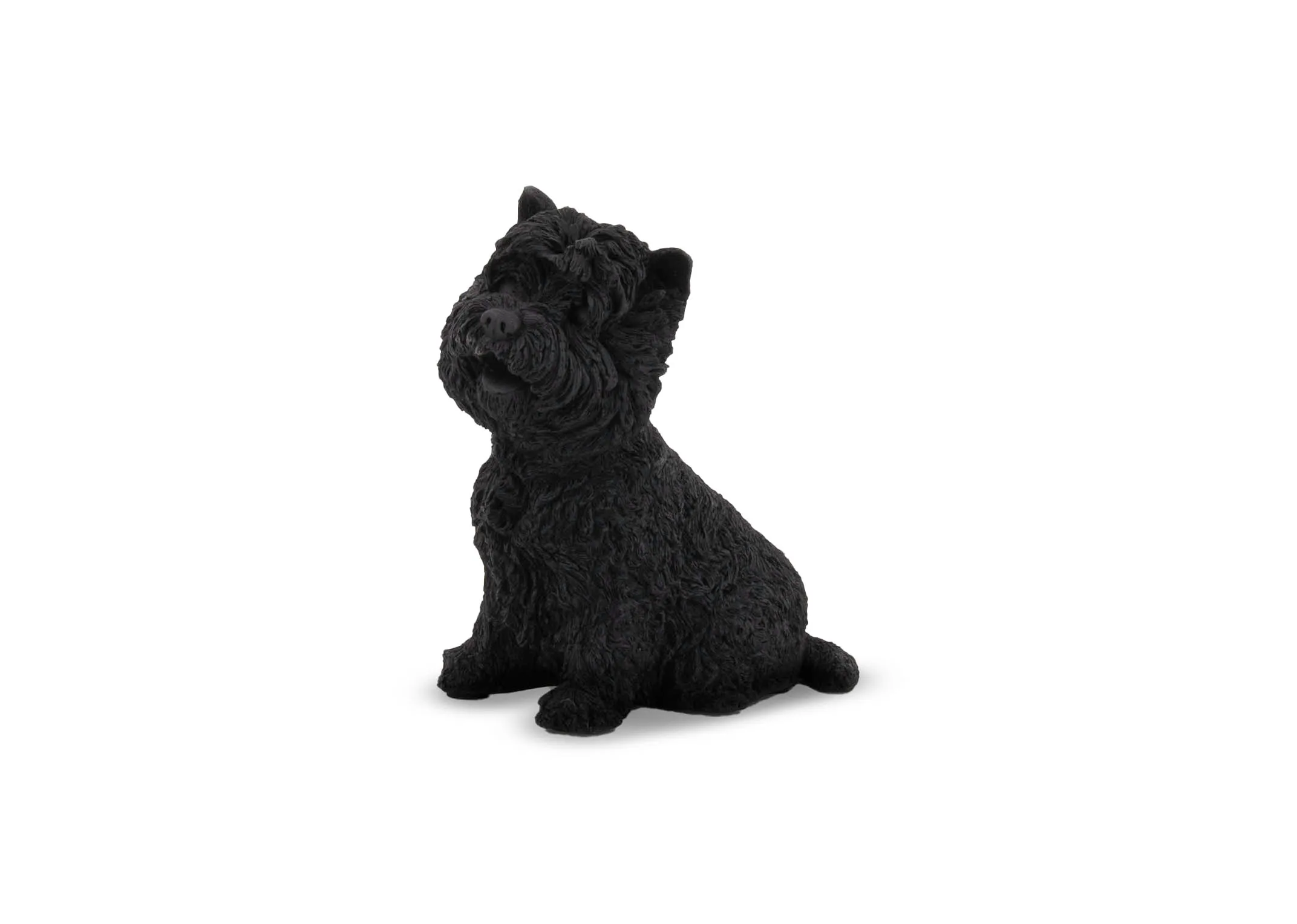 Black Sitting Ornament - Terrier