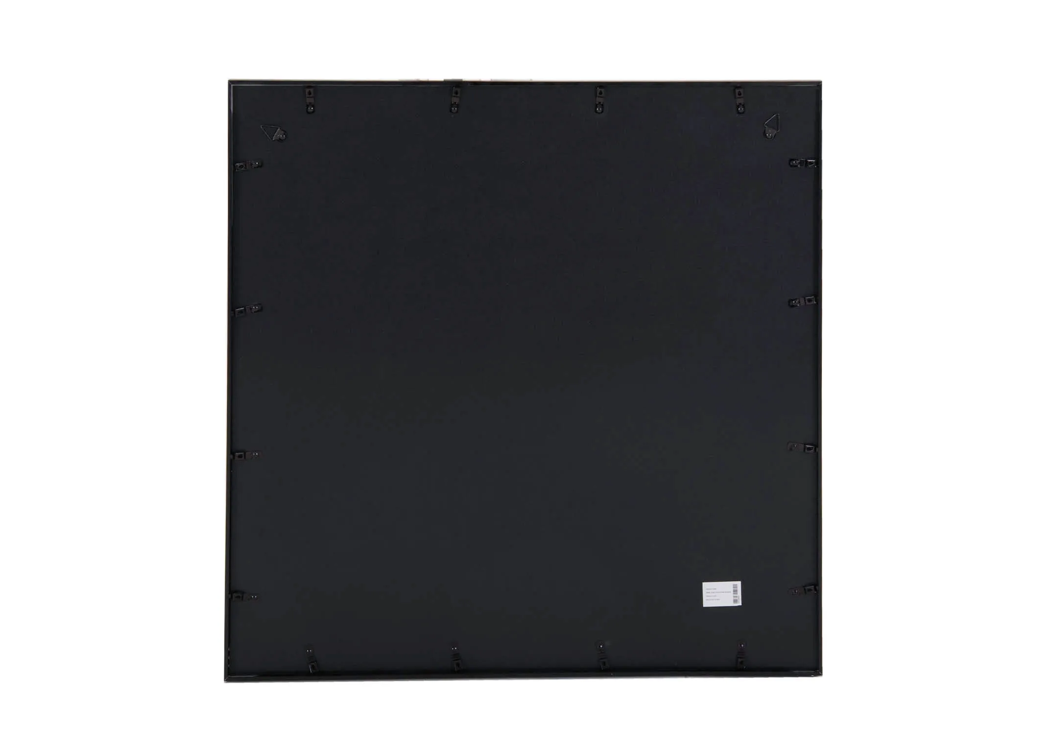 A black trim medium photo frame from EZ Livings Arabel range. Back view of hooks for wall hanging