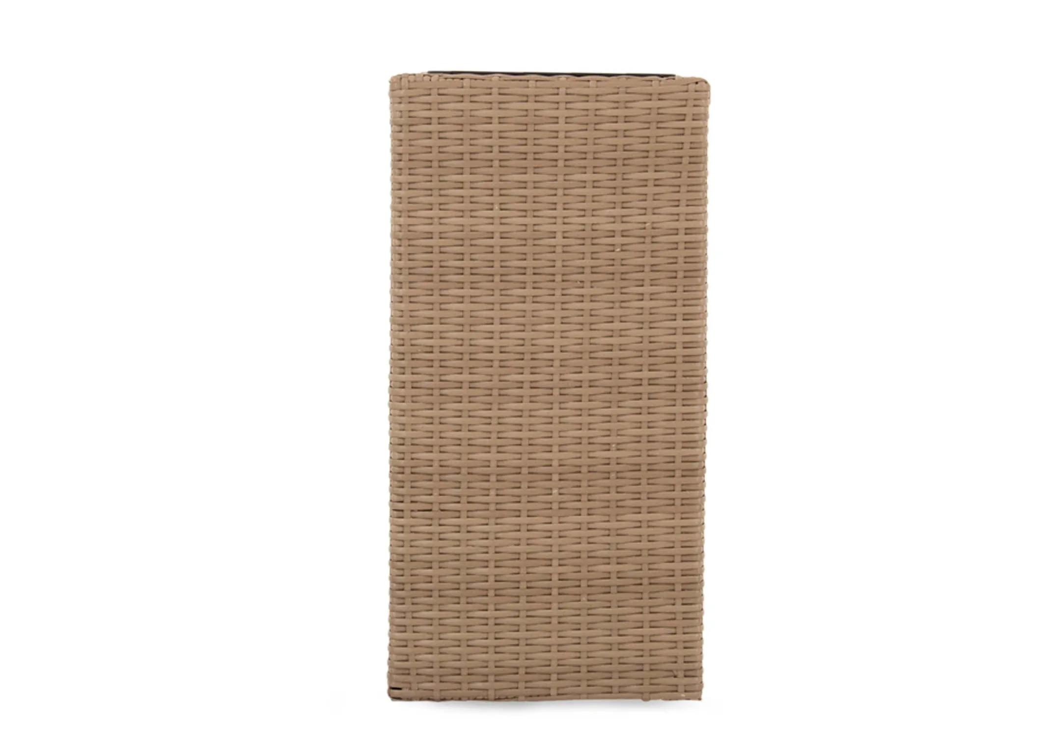 A4 pot light brown wicker planter from EZ Livings Cadiz range. Side view showing wicker finish