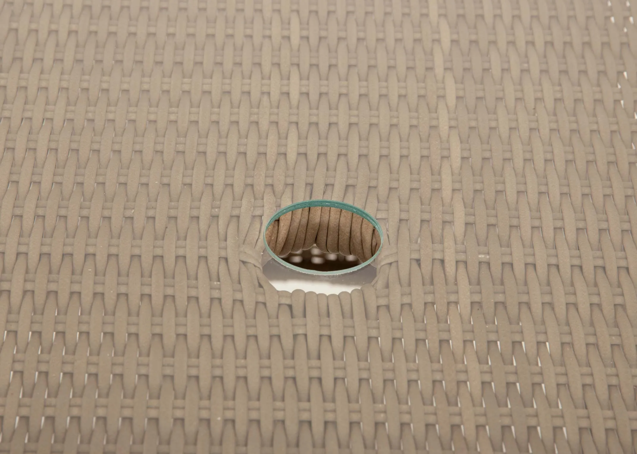 A dimension image of the Seville Oval Garden table with 230cm x 100cm x 75cm