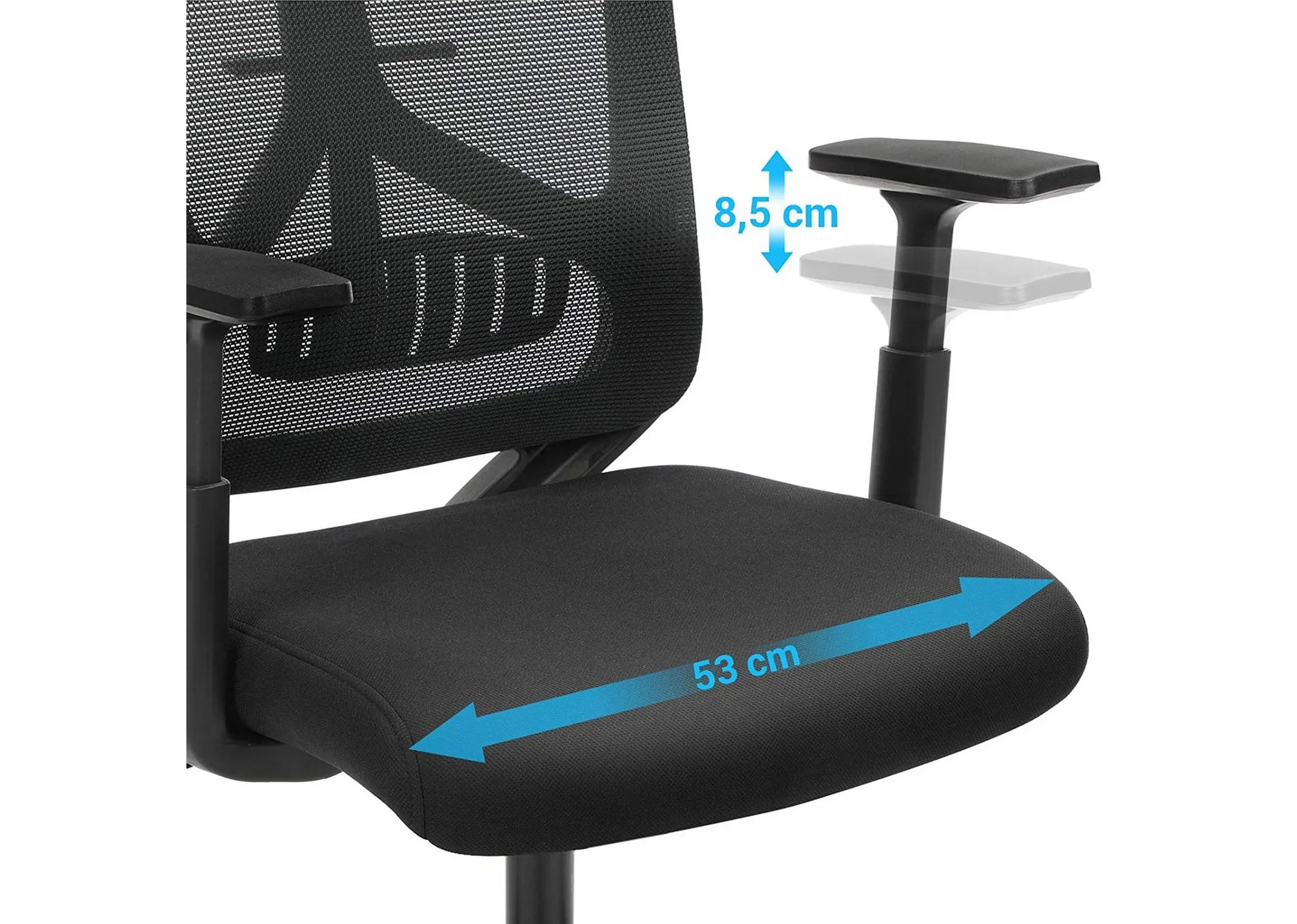 A black office chair from EZ Livings Redford range. 